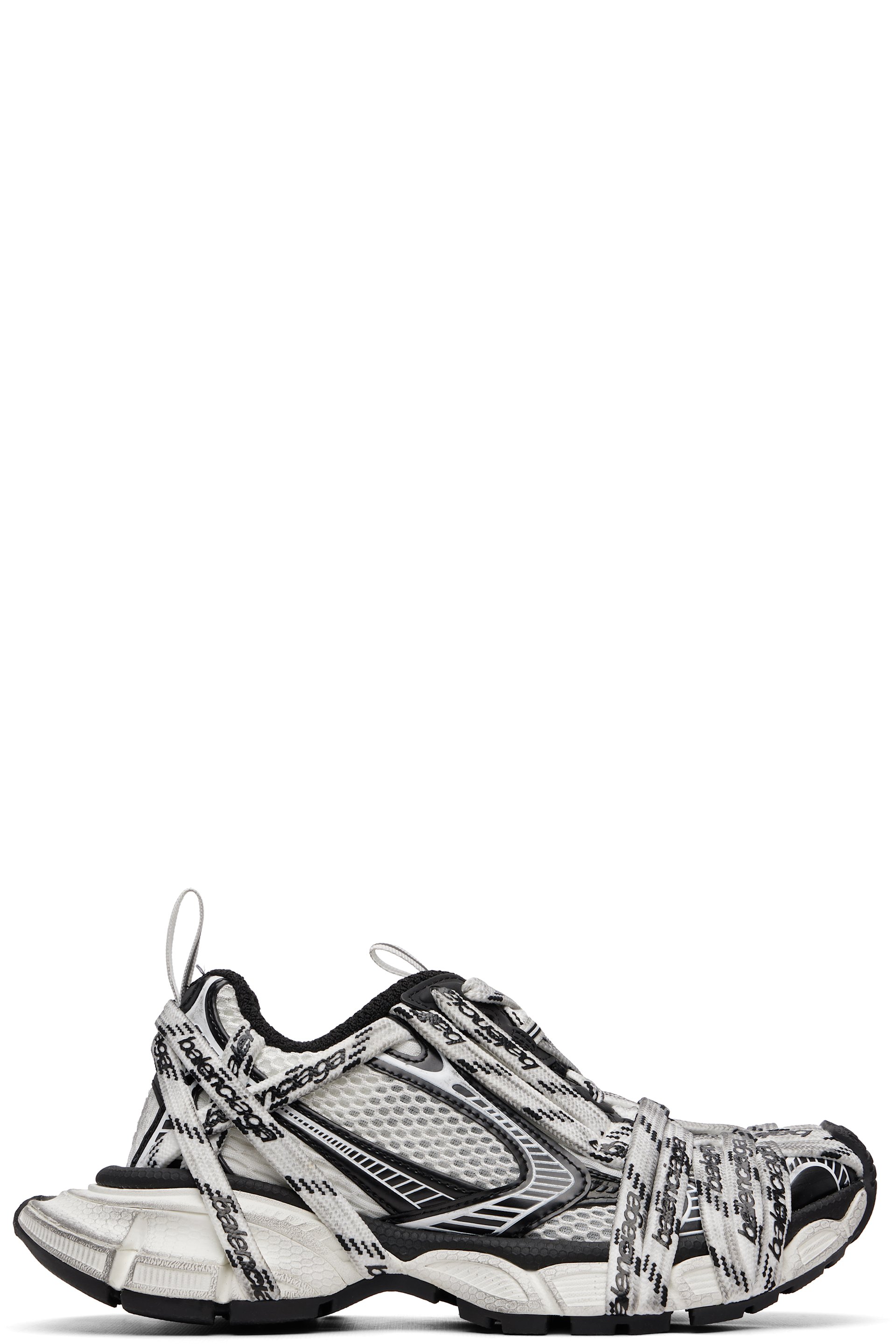 Balenciaga - White & Black 3XL Extreme Laces Sneakers