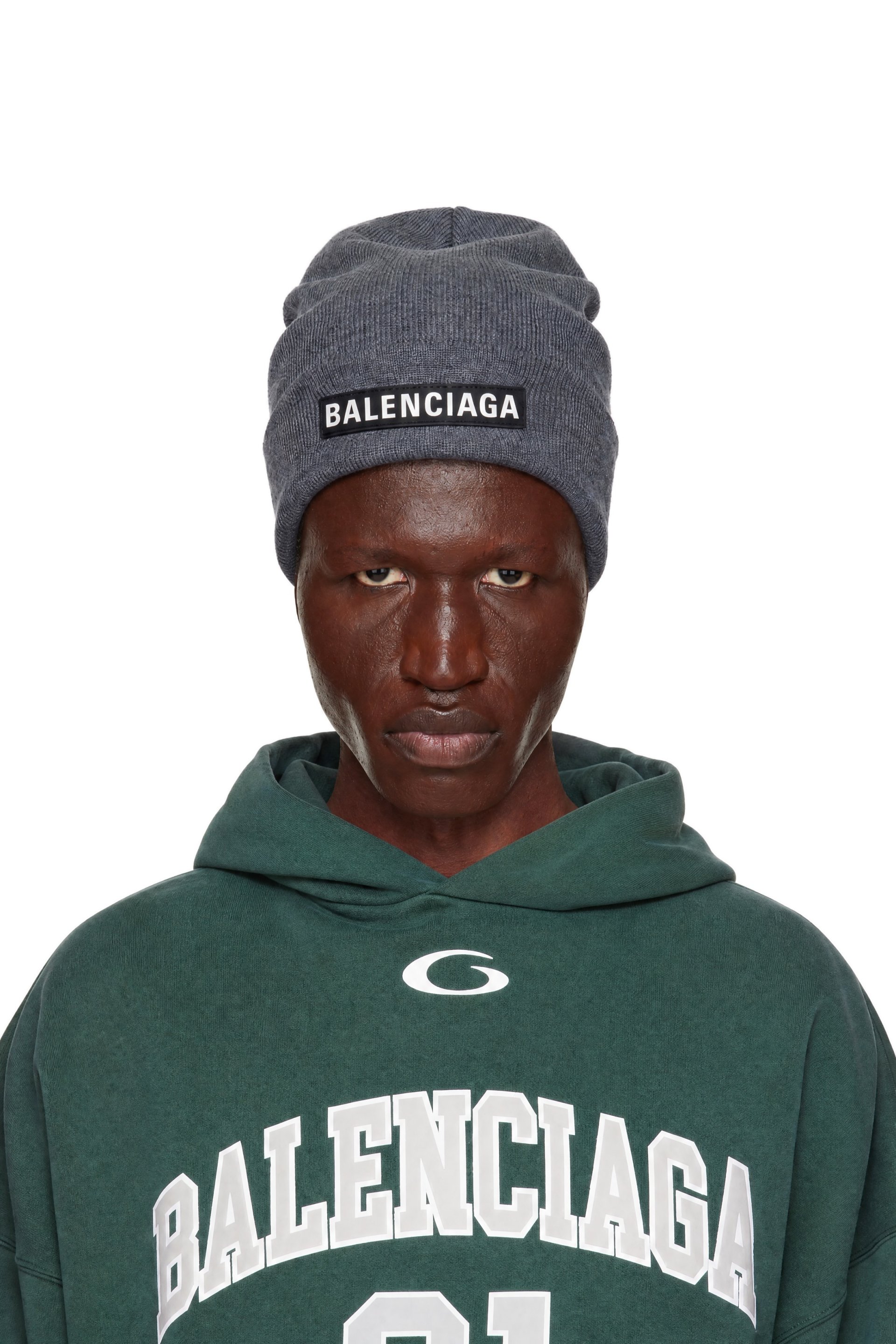 Balenciaga - Gray Patch Beanie