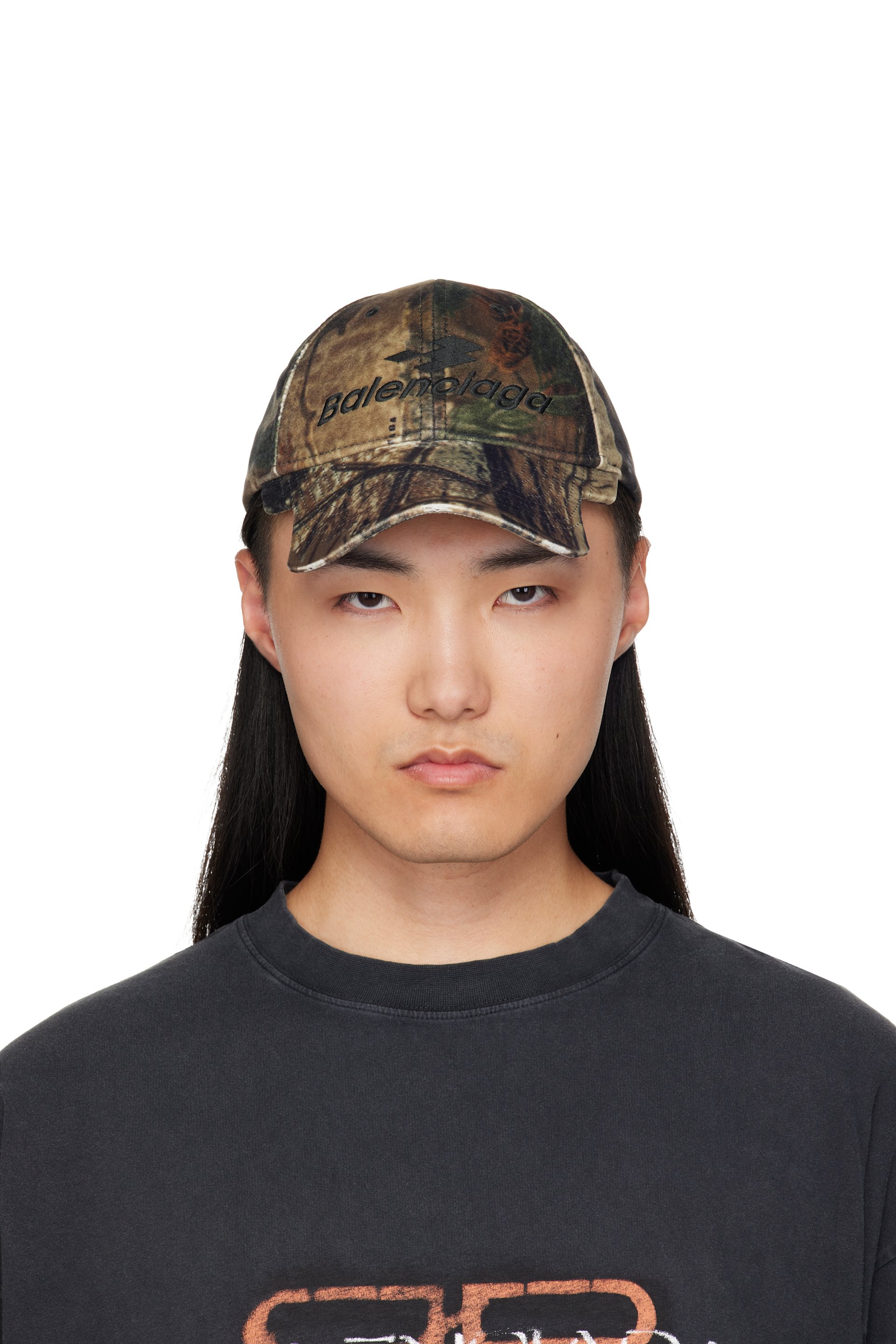 Balenciaga - Khaki Camo Cap