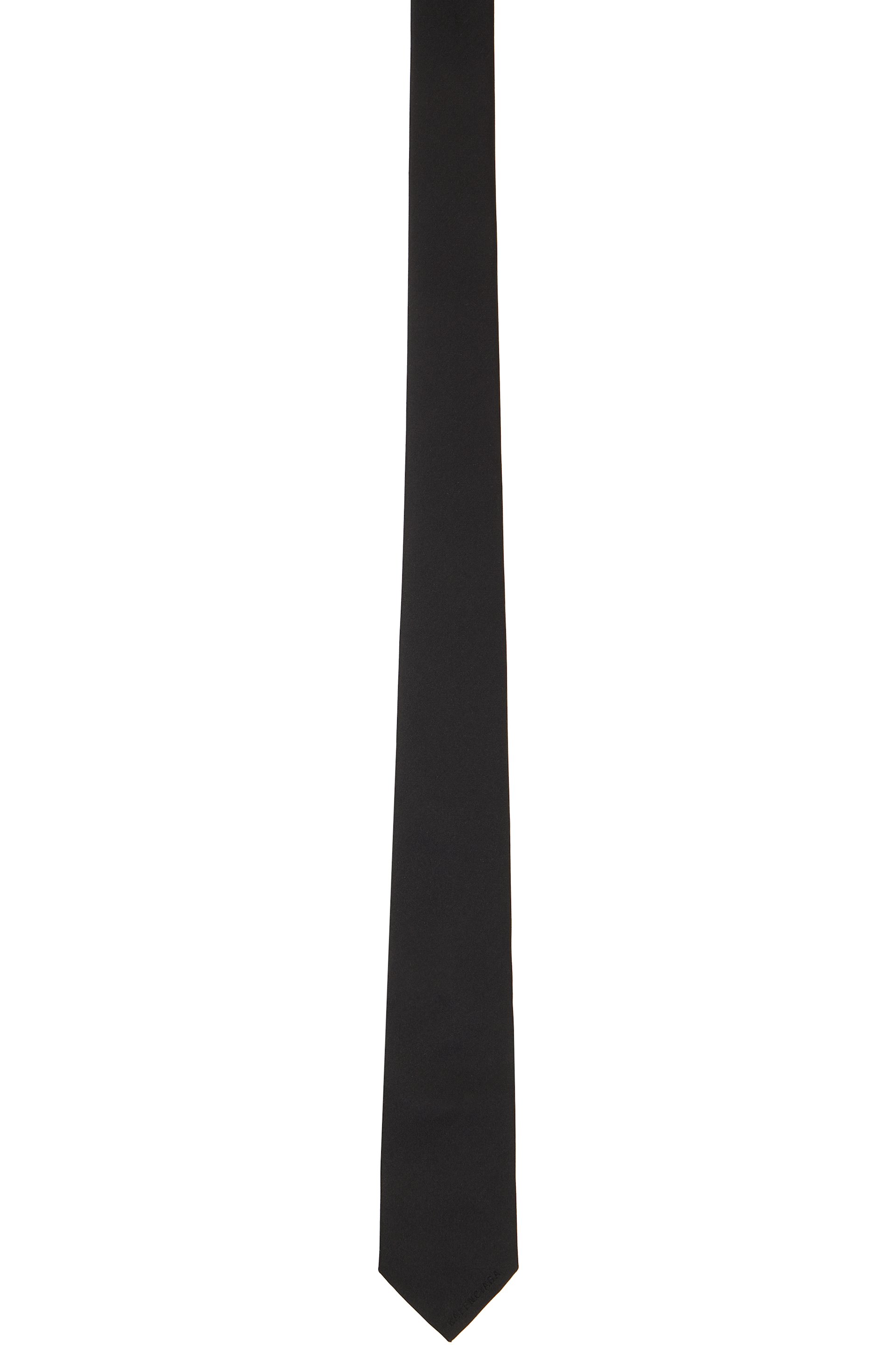 Balenciaga - Cravate noire en soie