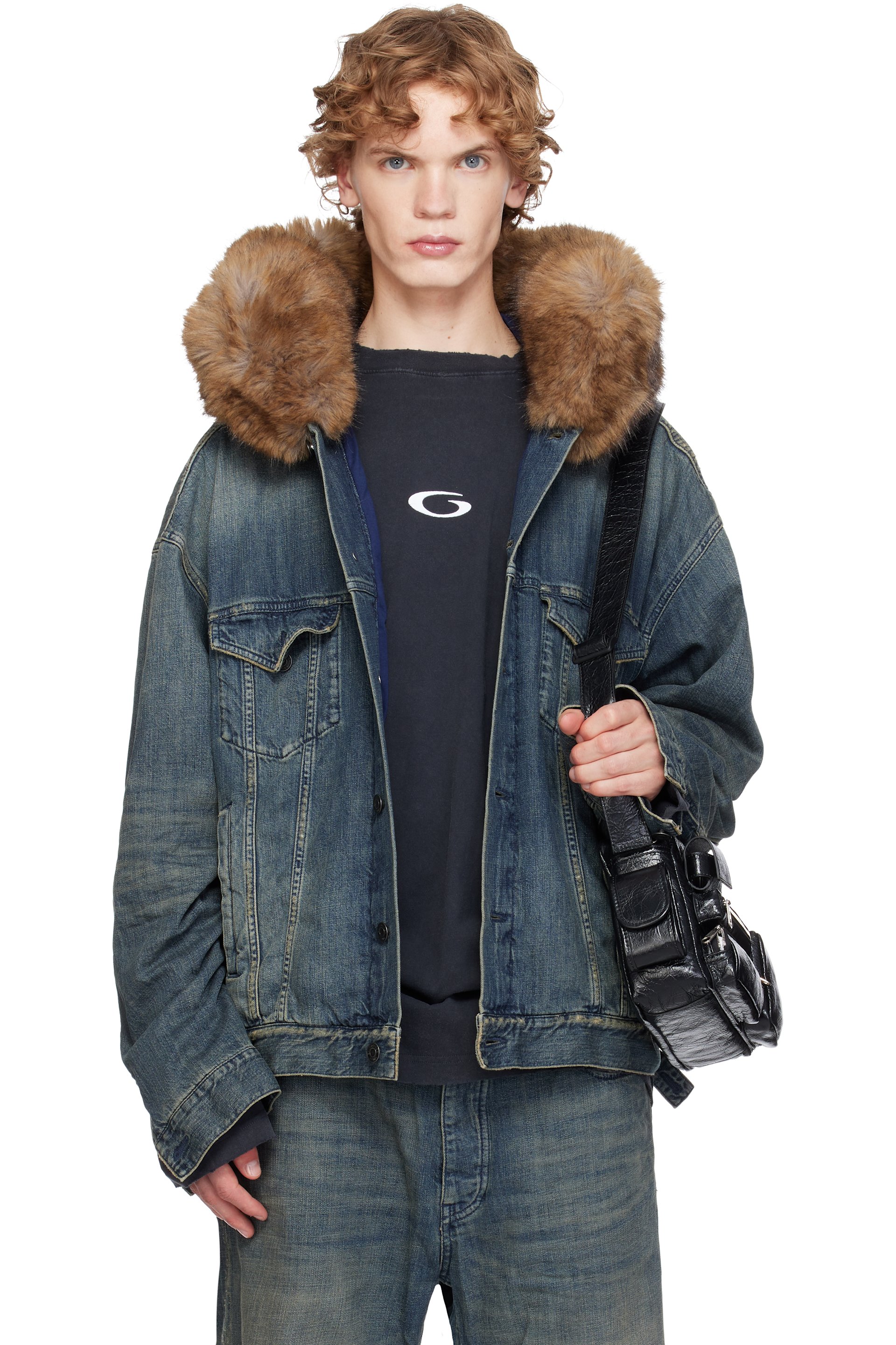 Balenciaga - Blue Boxy Denim Jacket