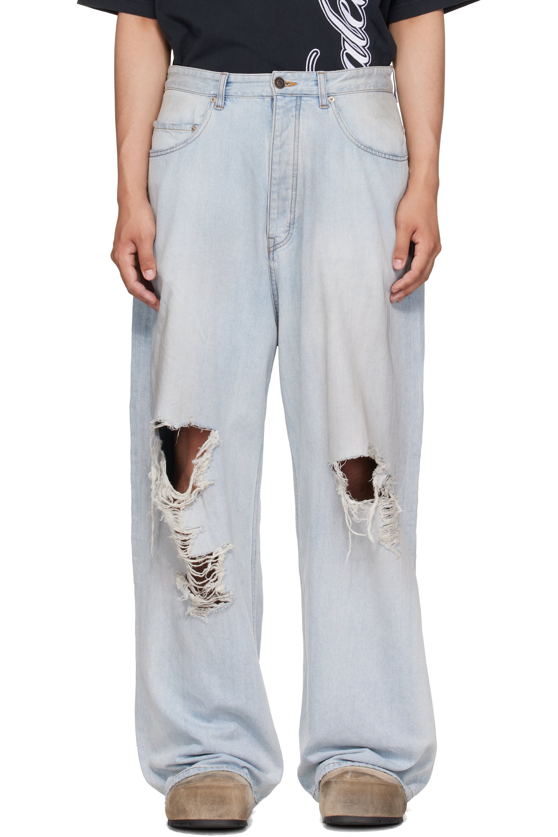 Balenciaga - Jean ample bleu
