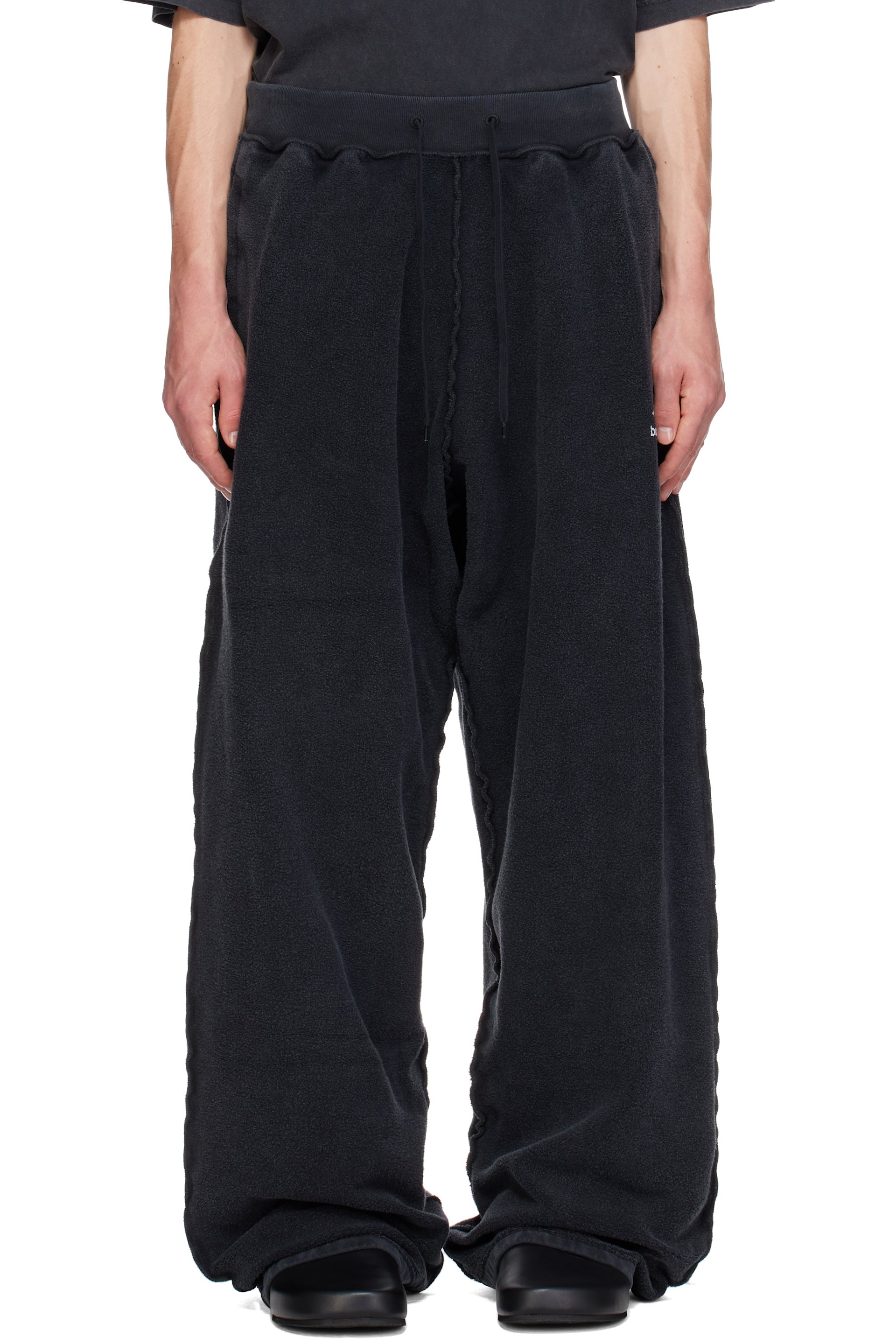 Balenciaga - Black Fleece Oversized Sweatpants