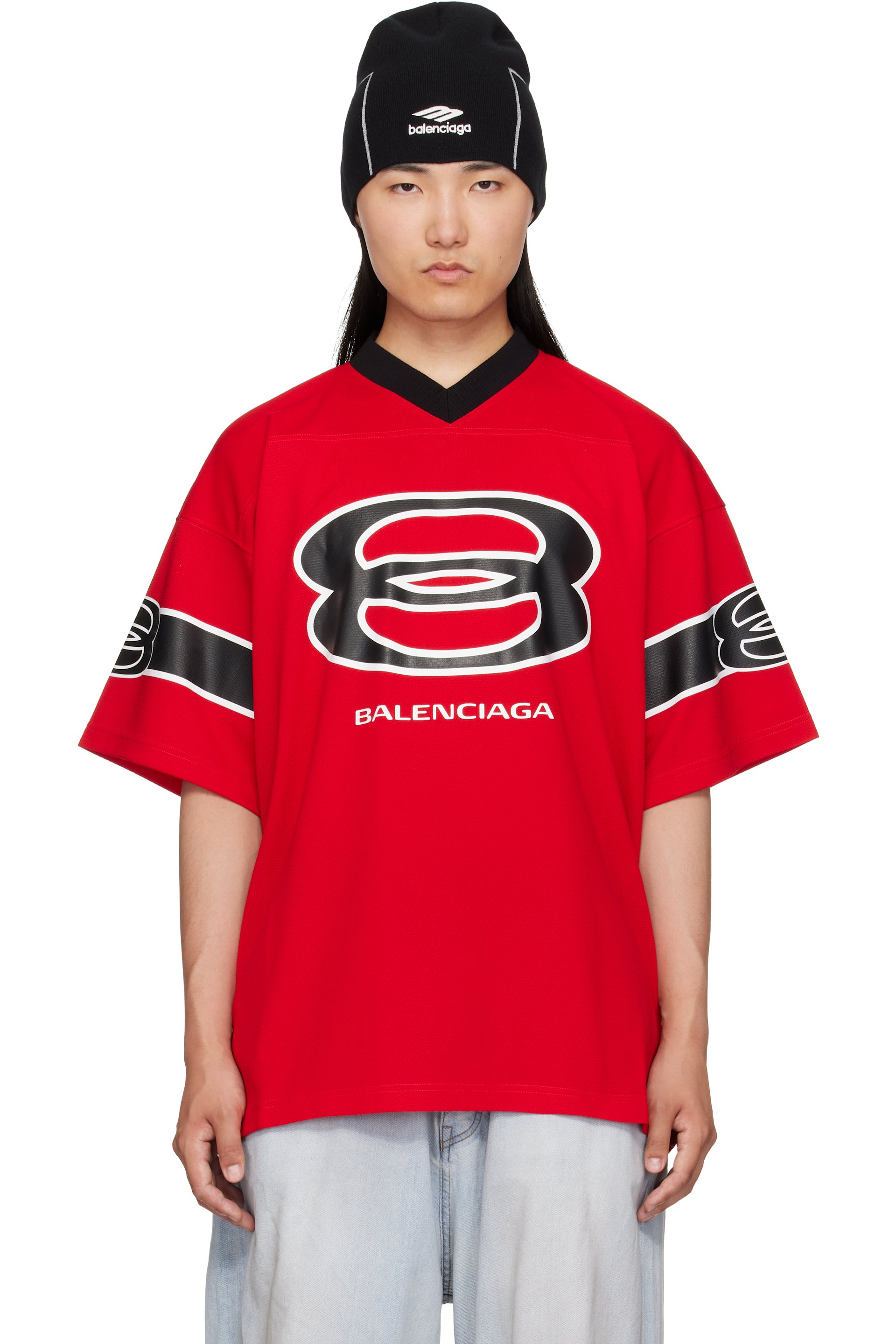 Balenciaga - Maillot de football rouge
