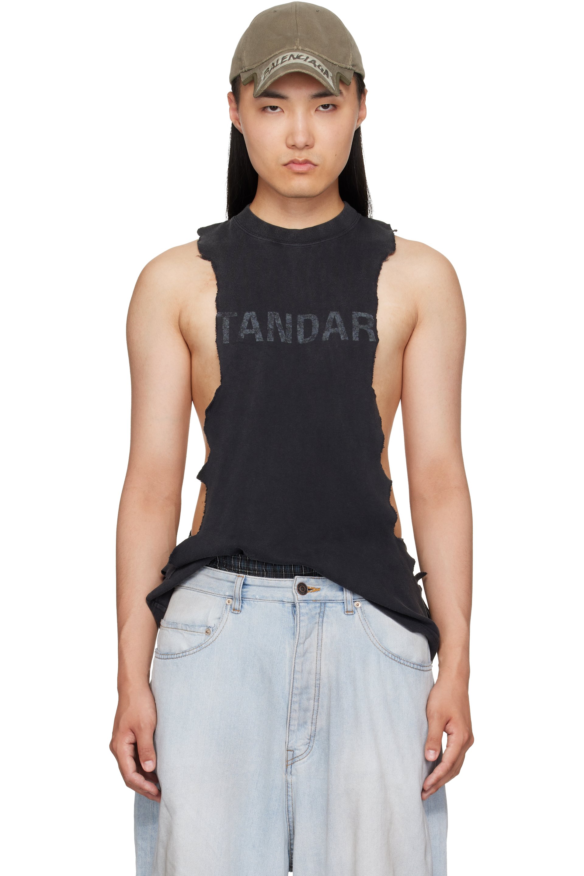 Balenciaga - Débardeur Ripped noir