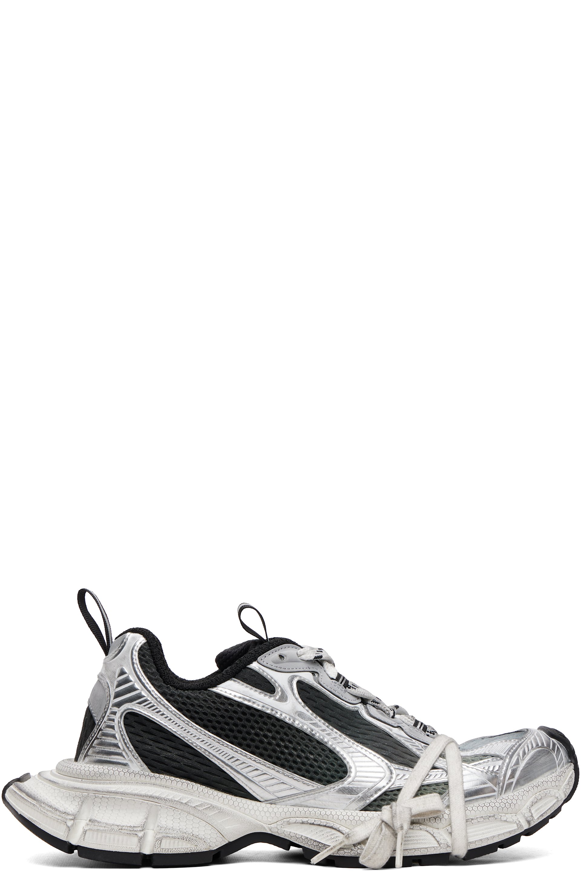 Balenciaga - Baskets dégradées 3XL argenté et noir