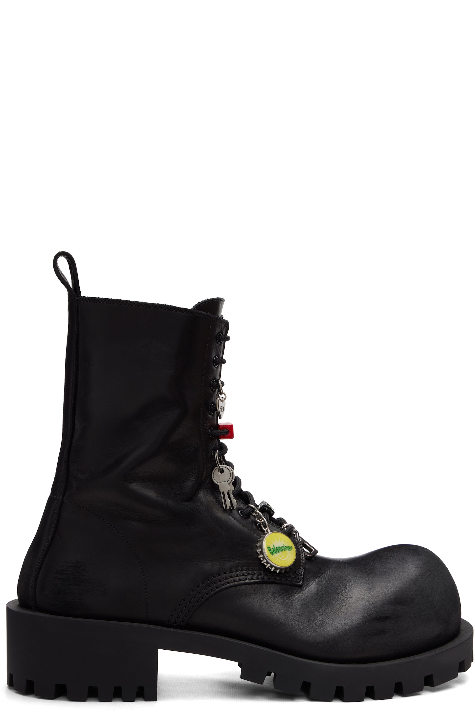 Balenciaga - Bottes Hummer noires à laçage