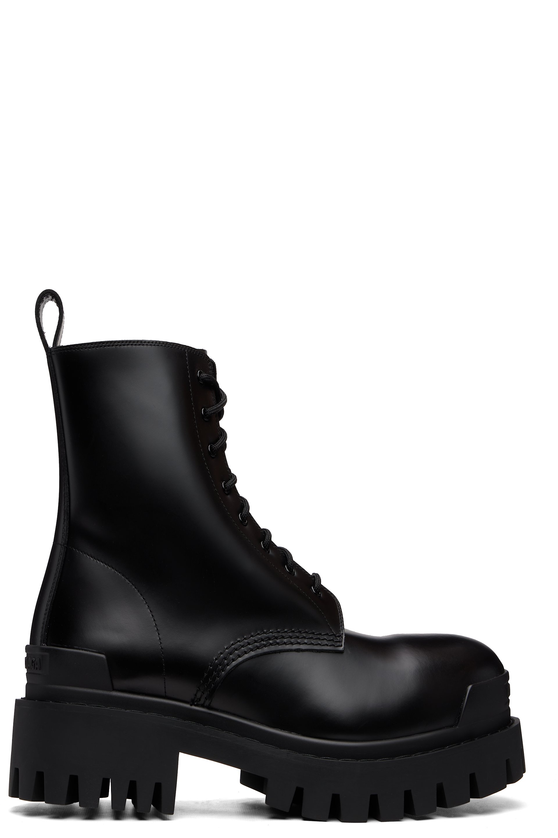 Balenciaga - Black Strike Zip Boots