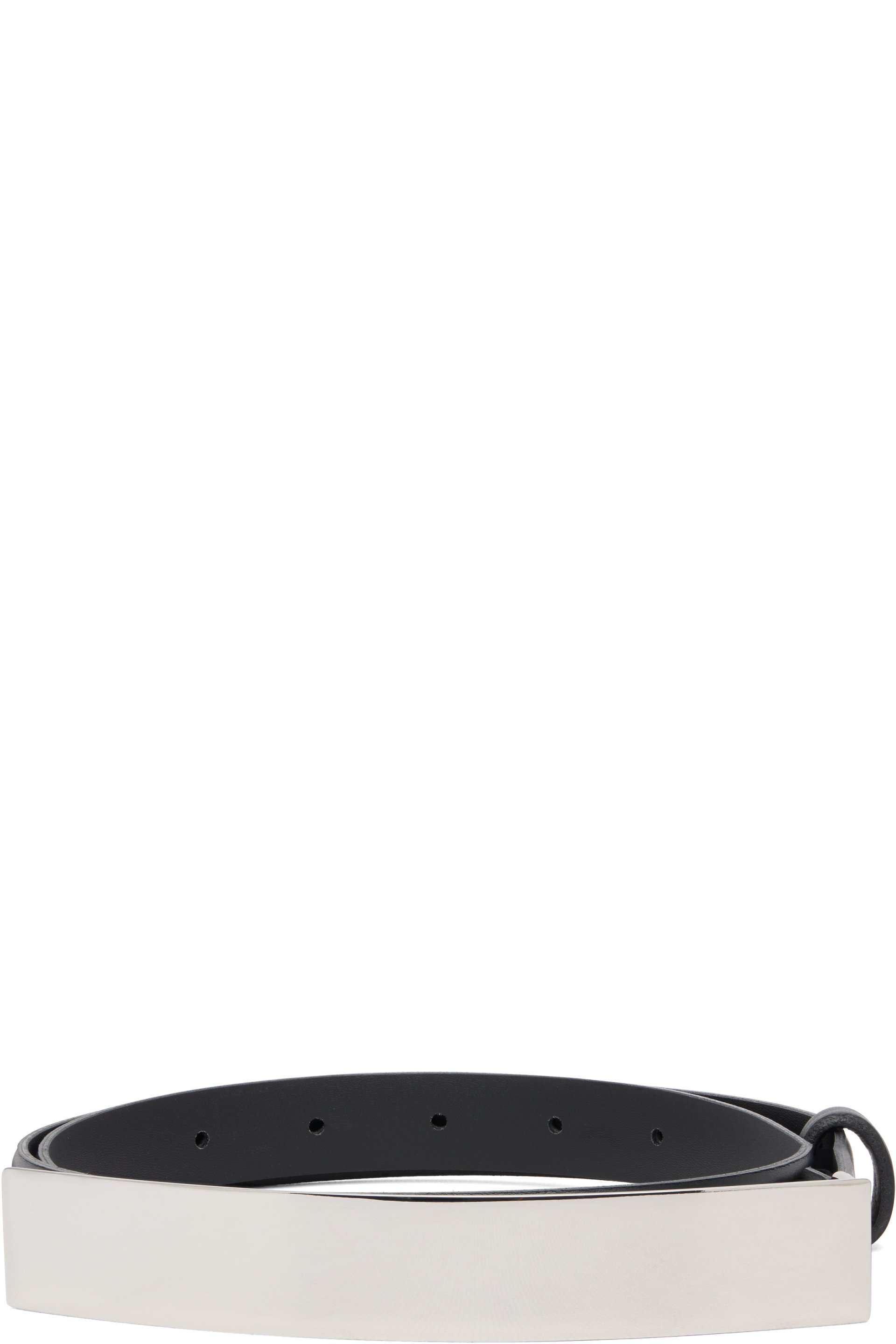 Mugler - Black Leather Belt