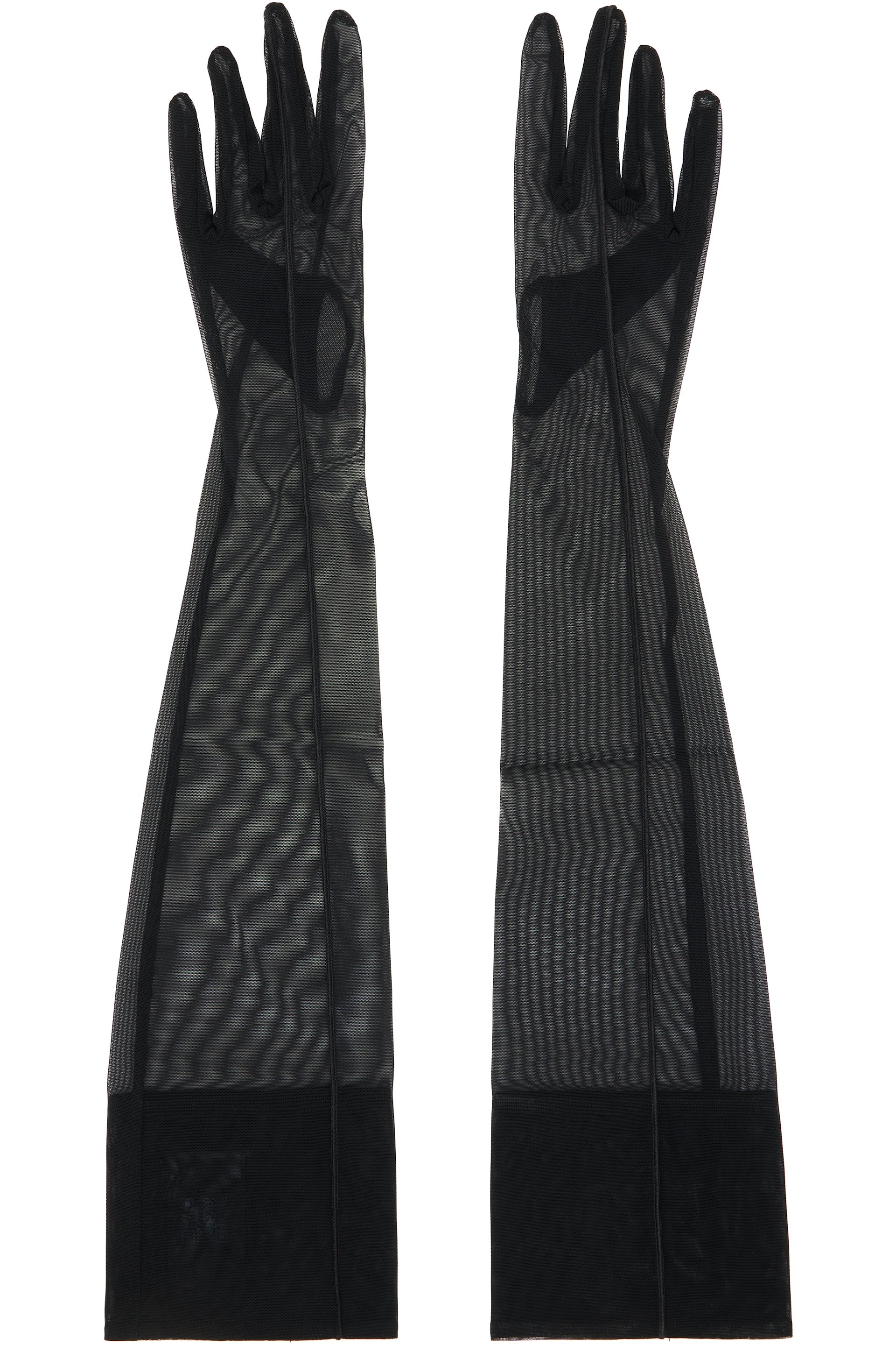 Mugler - Black Re/edit Stretch Illusion Gloves