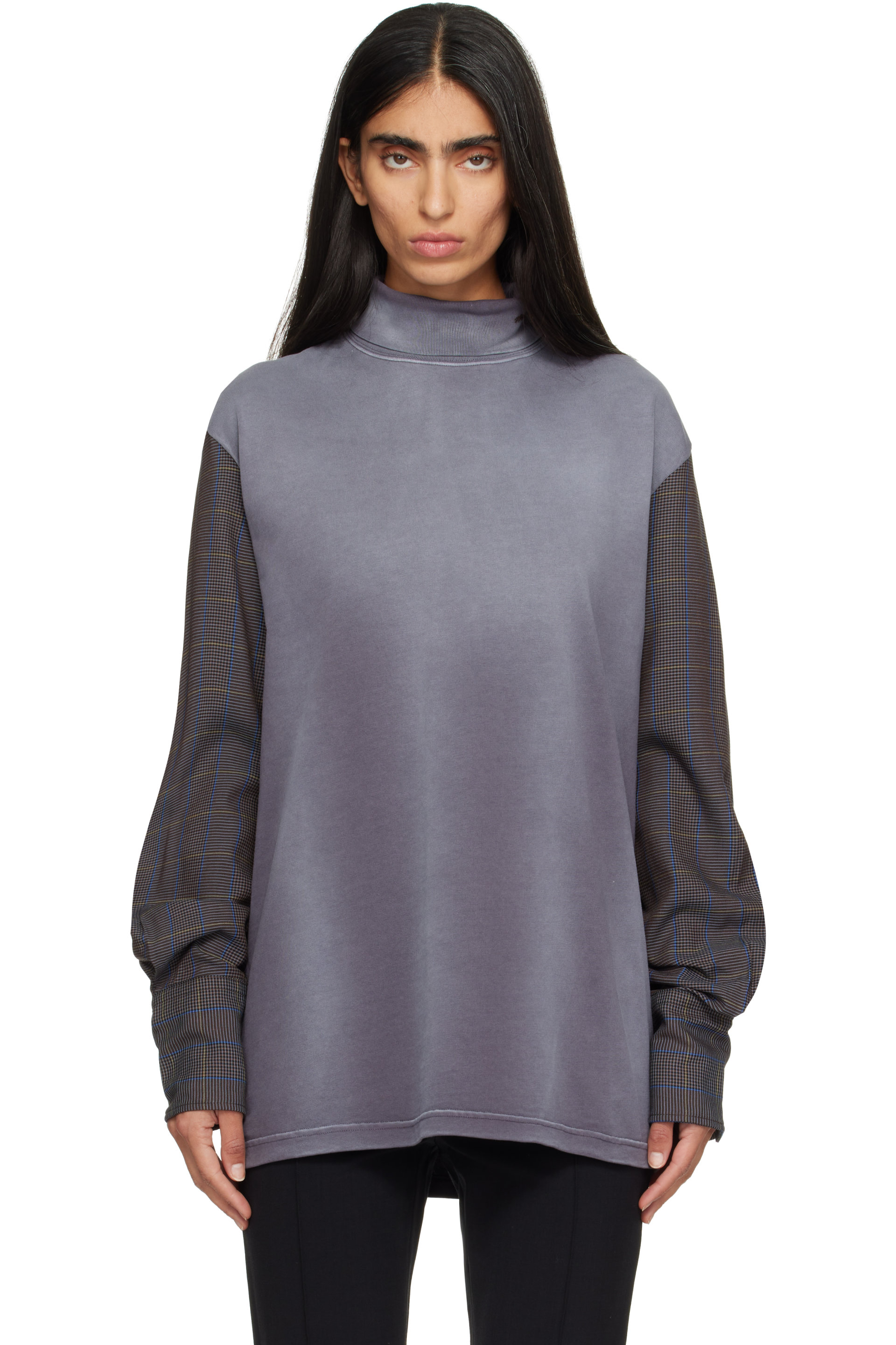 Mugler - Gray 'Shirt Sleeves' Sweatshirt