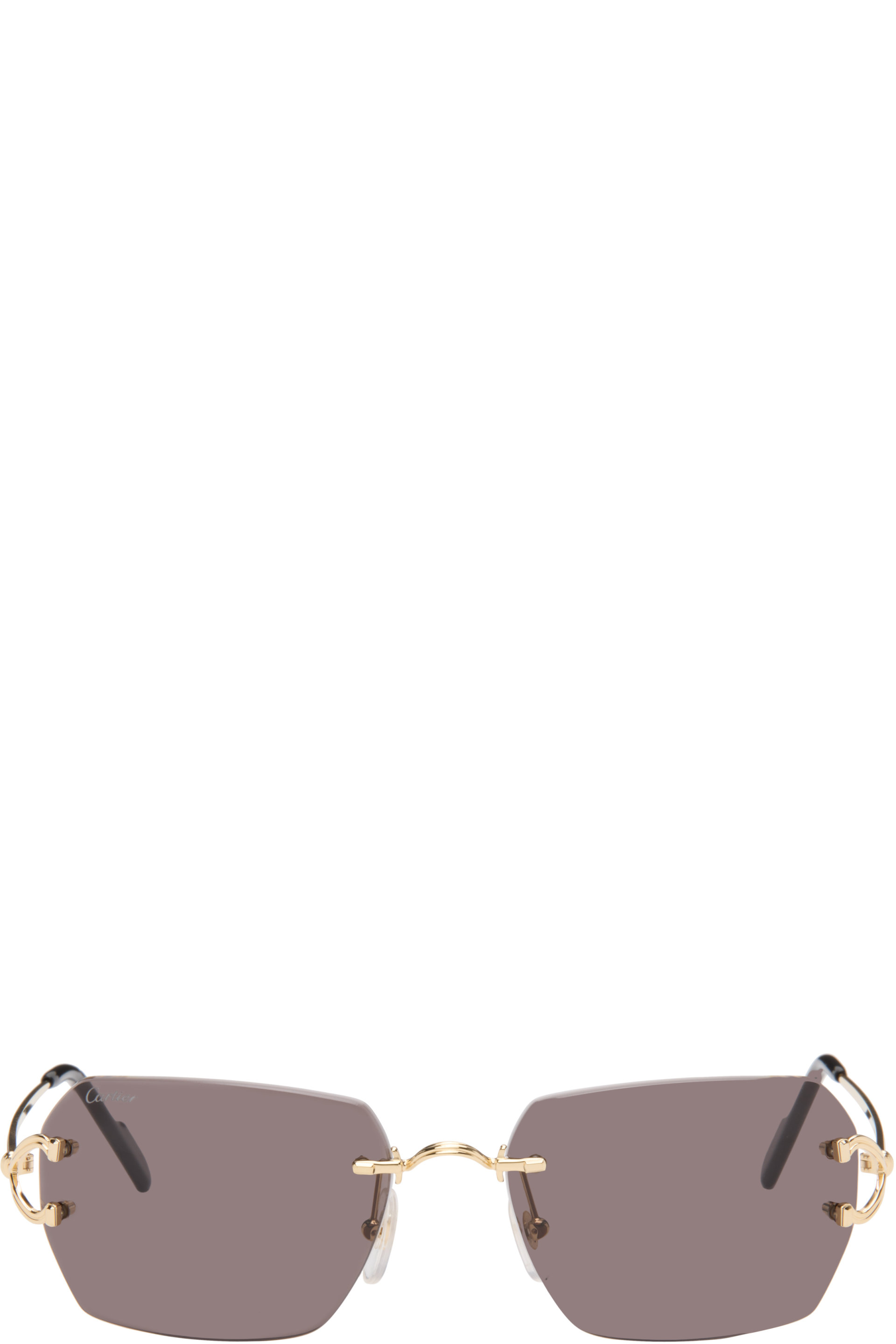 Cartier - Gold Classic C Motif Sunglasses