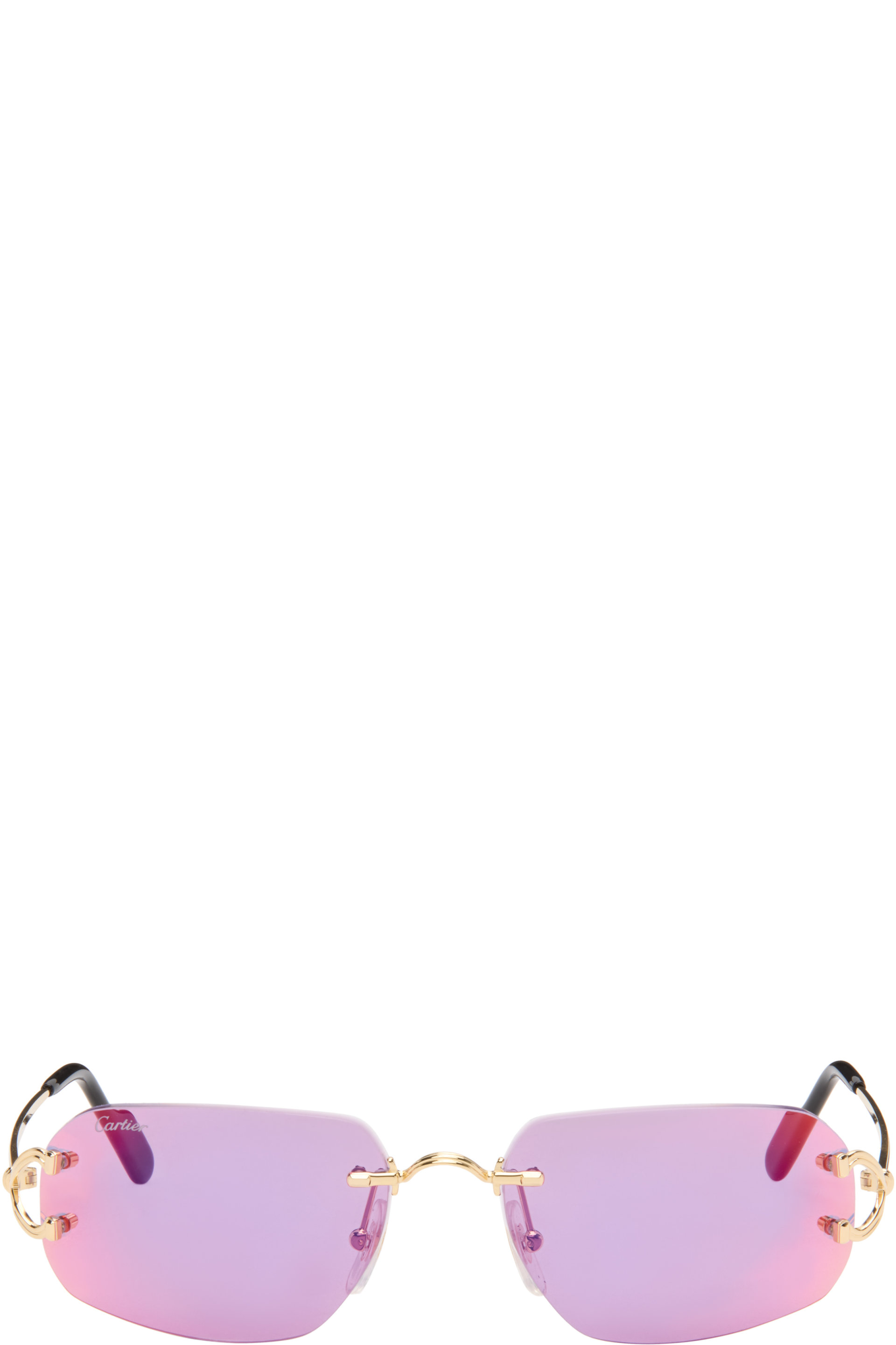 Cartier - Gold Classic C Motif Sunglasses