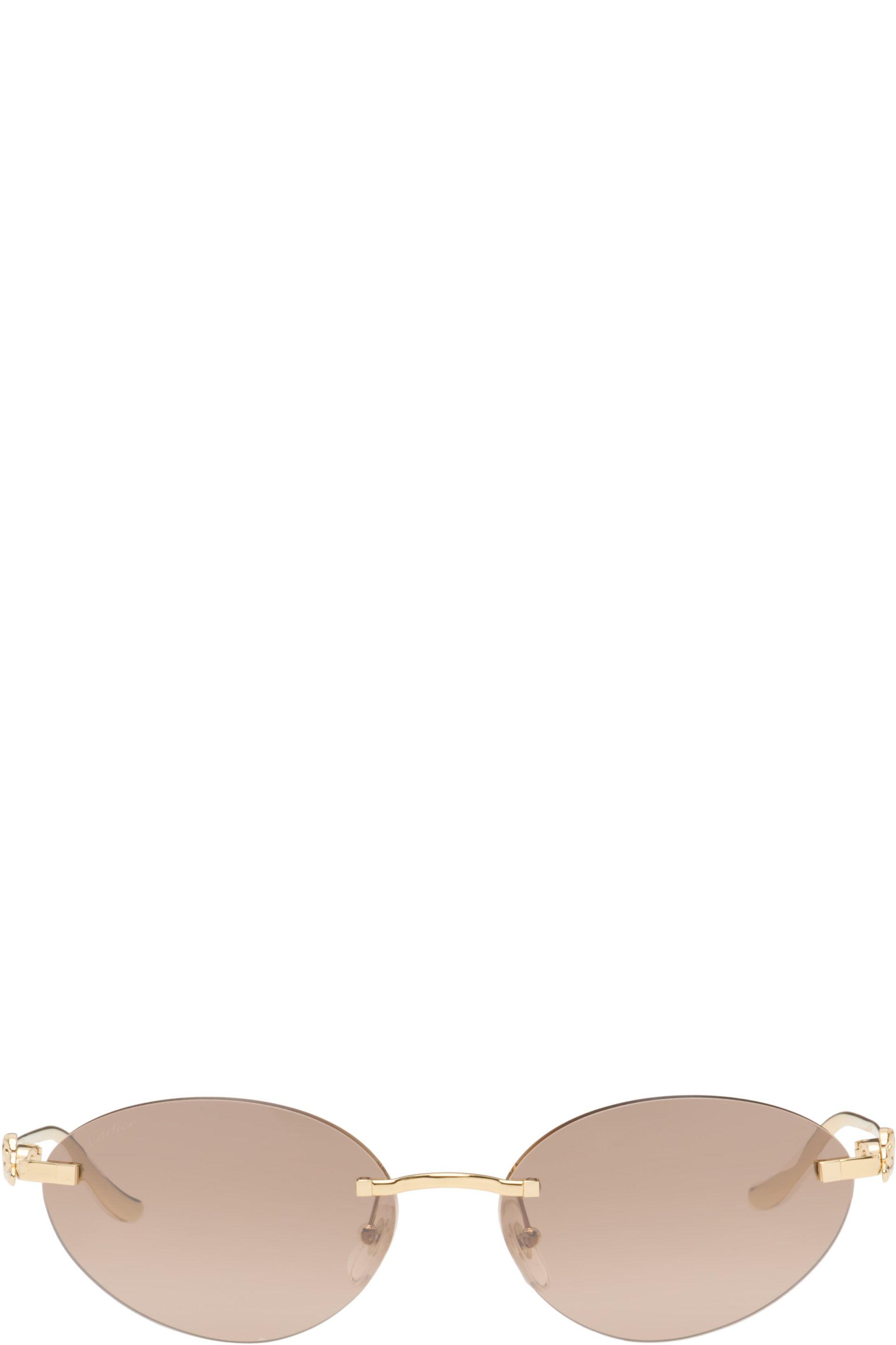 Cartier - Gold 'Panthère de Cartier' Sunglasses