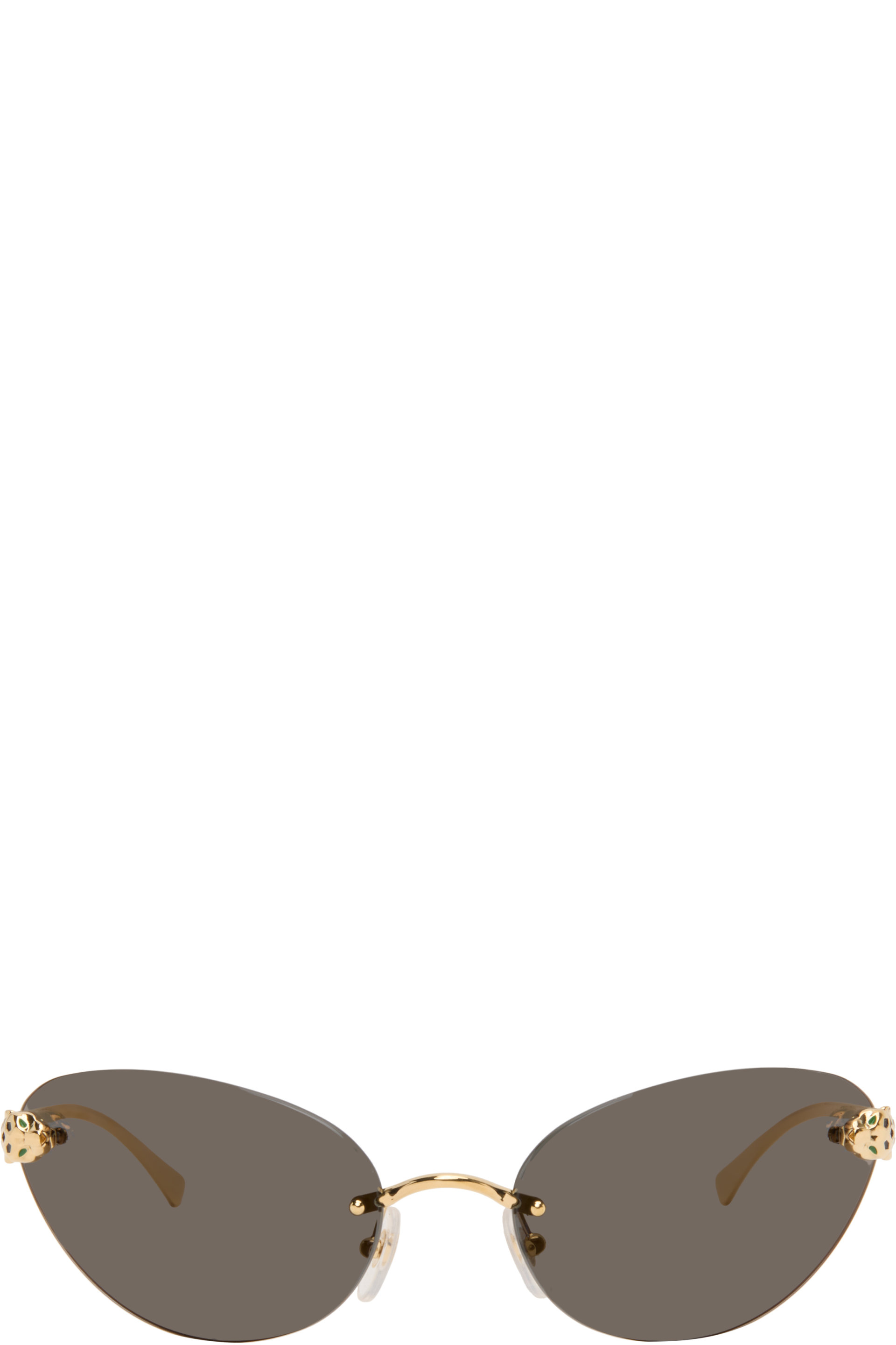 Cartier - Gold 'Panthère de Cartier' Sunglasses
