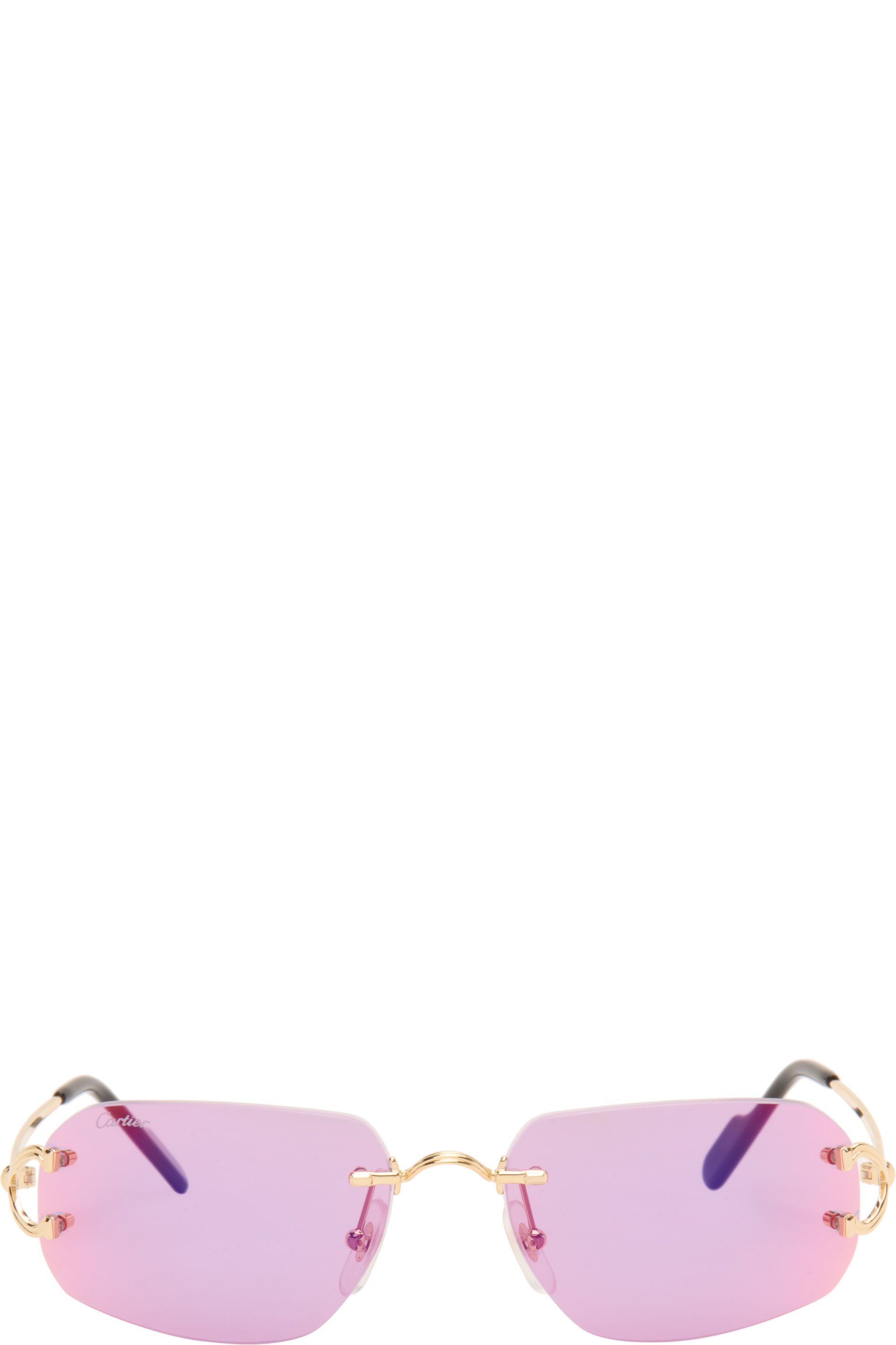 Cartier - Gold Classic C Motif Sunglasses