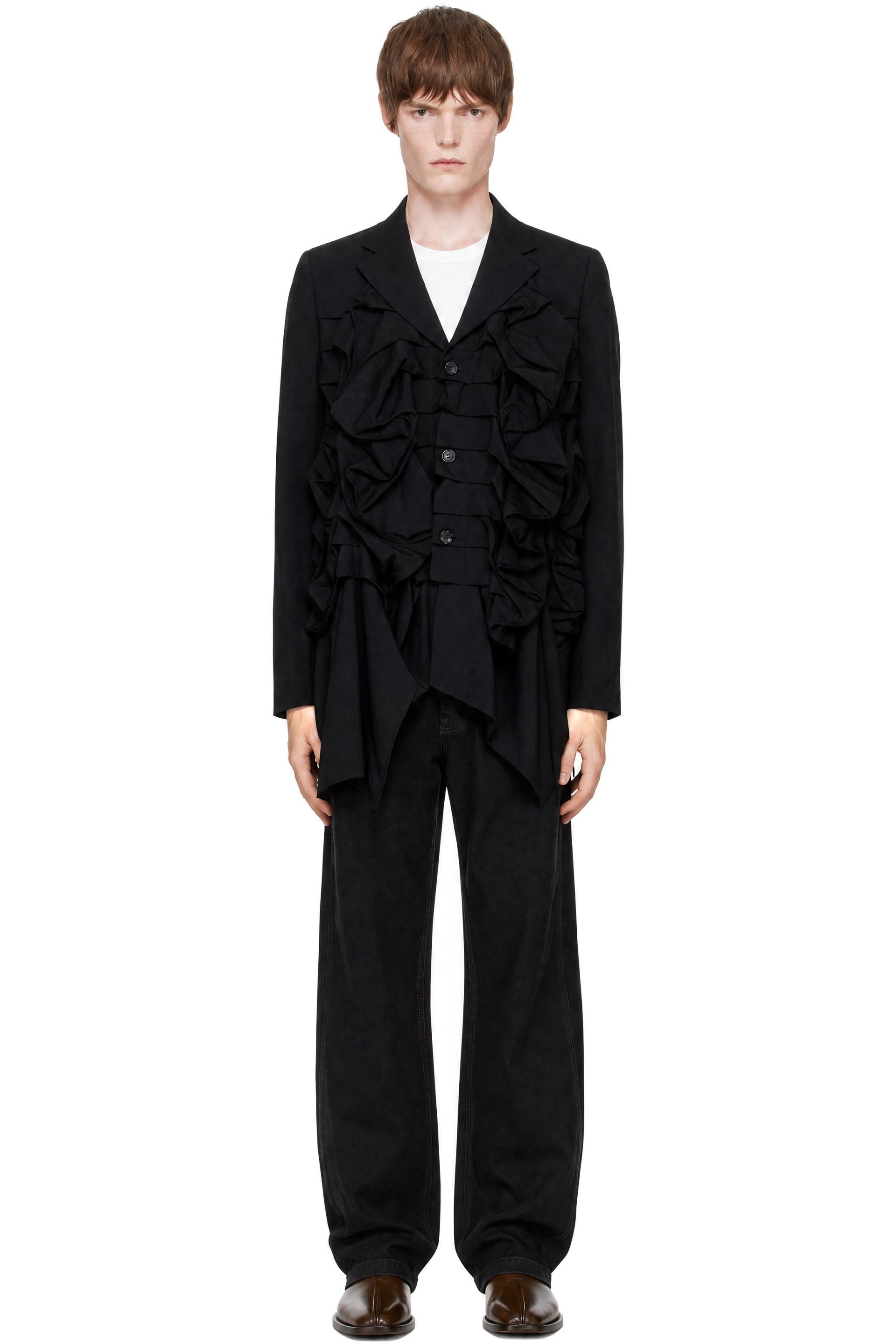 Comme des Garçons Homme Plus - Black Wool Tropical Blazer