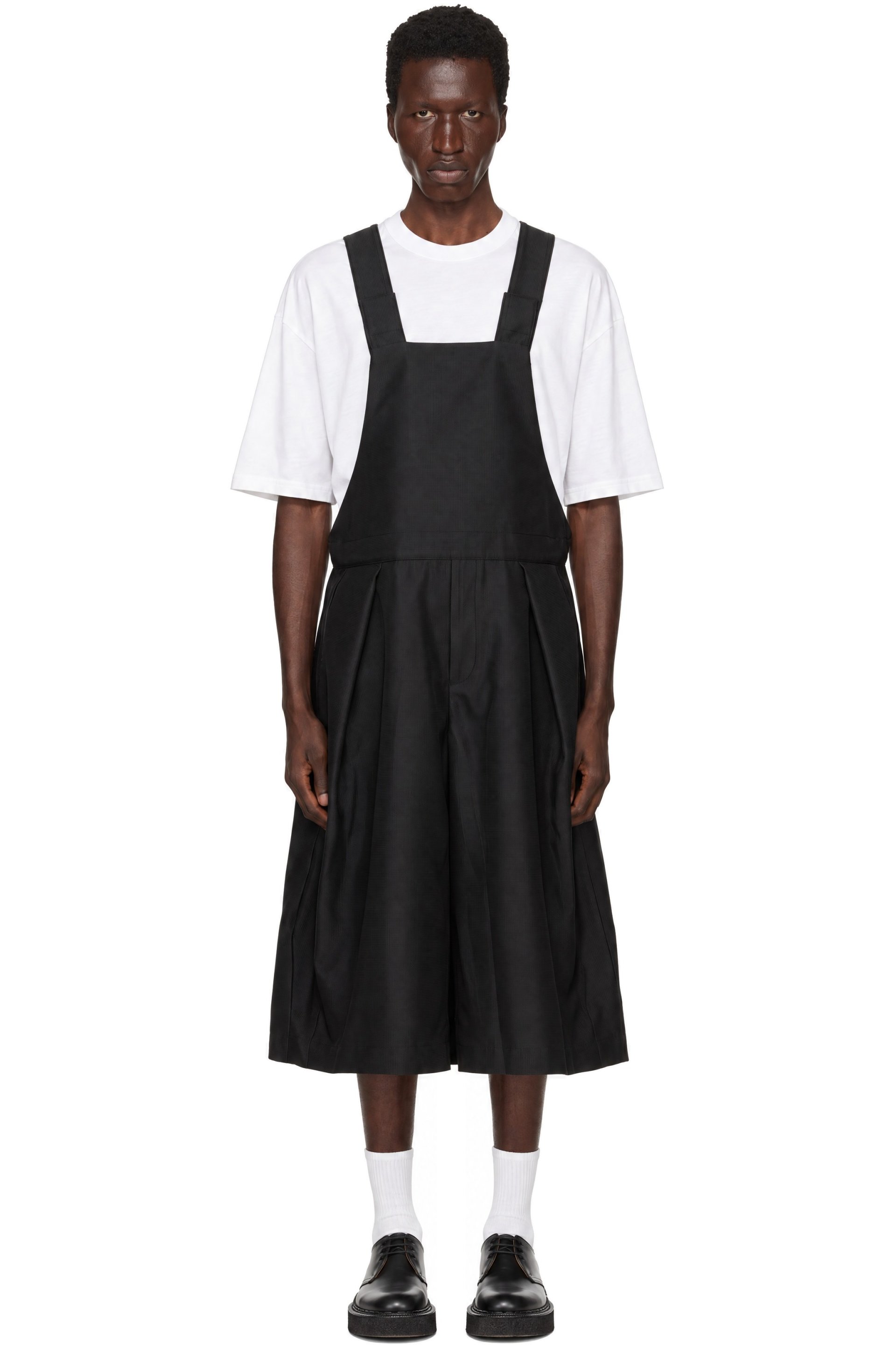 Comme des Garçons Homme Plus - Combishort noir en ratière