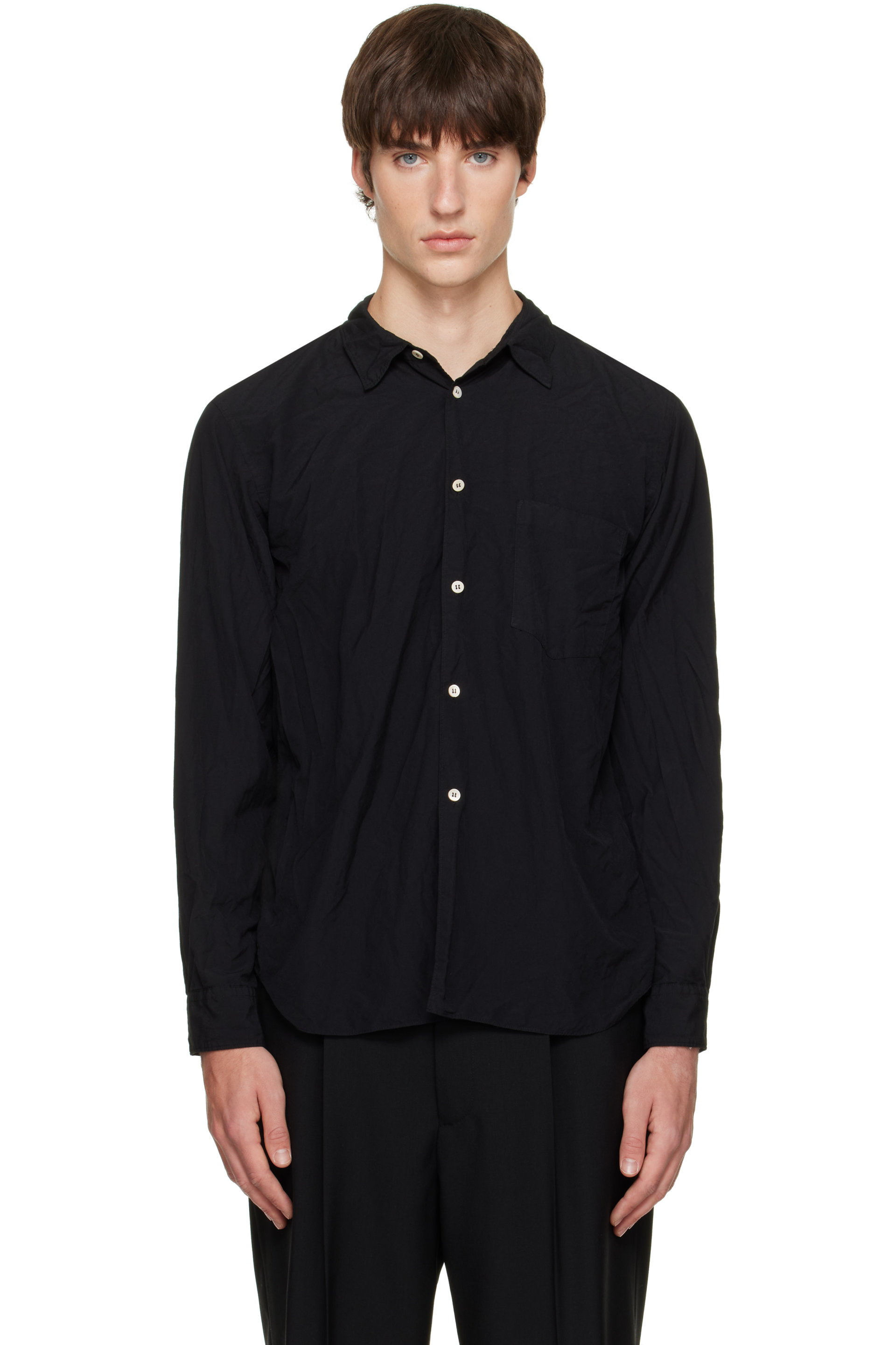 Comme des Garçons Homme Plus - Black Broad Thick Shirt