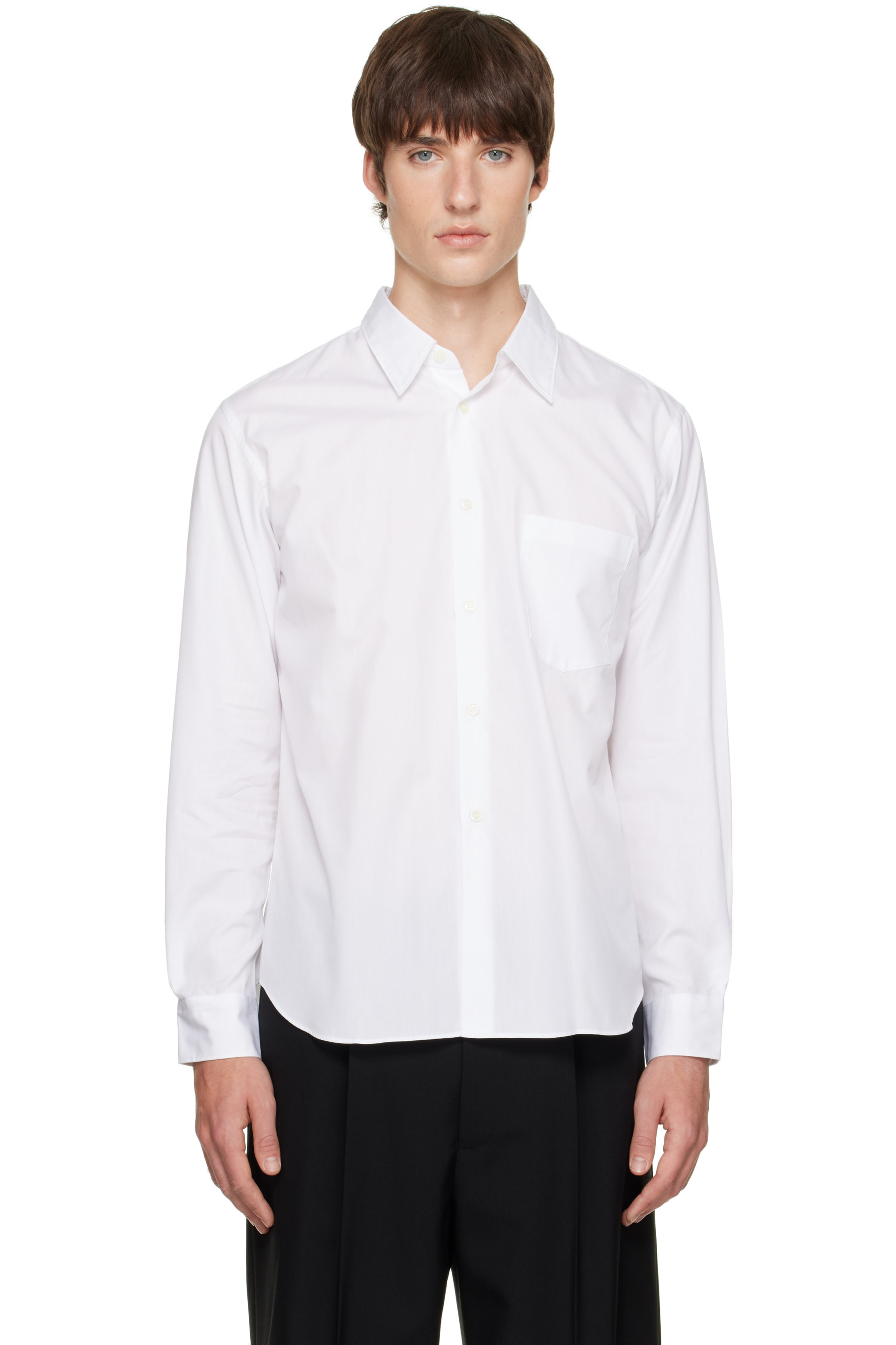 Comme des Garçons Homme Plus - White Cotton Poplin Shirt