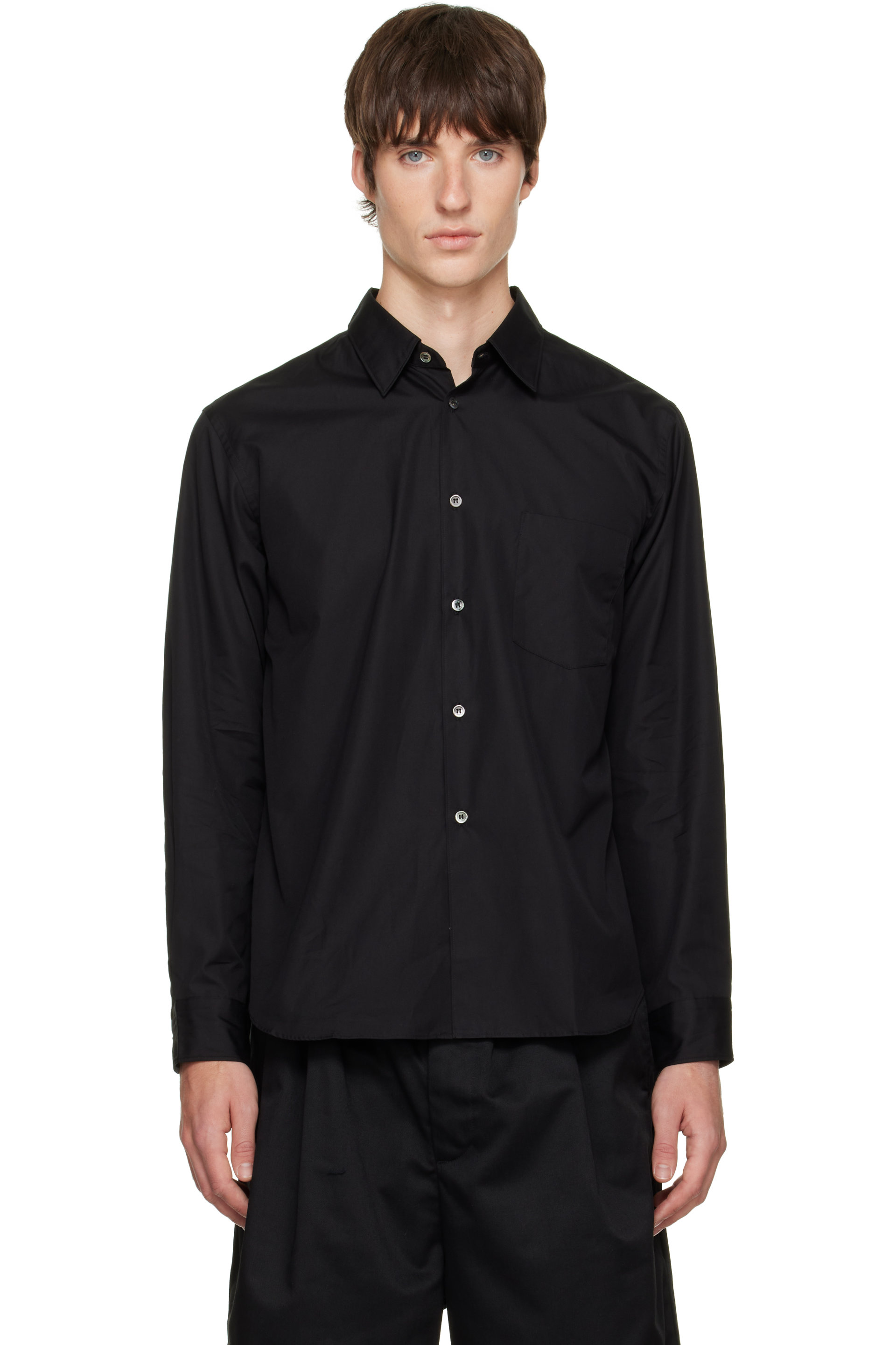 Comme des Garçons Homme Plus - Black Cotton Poplin Shirt