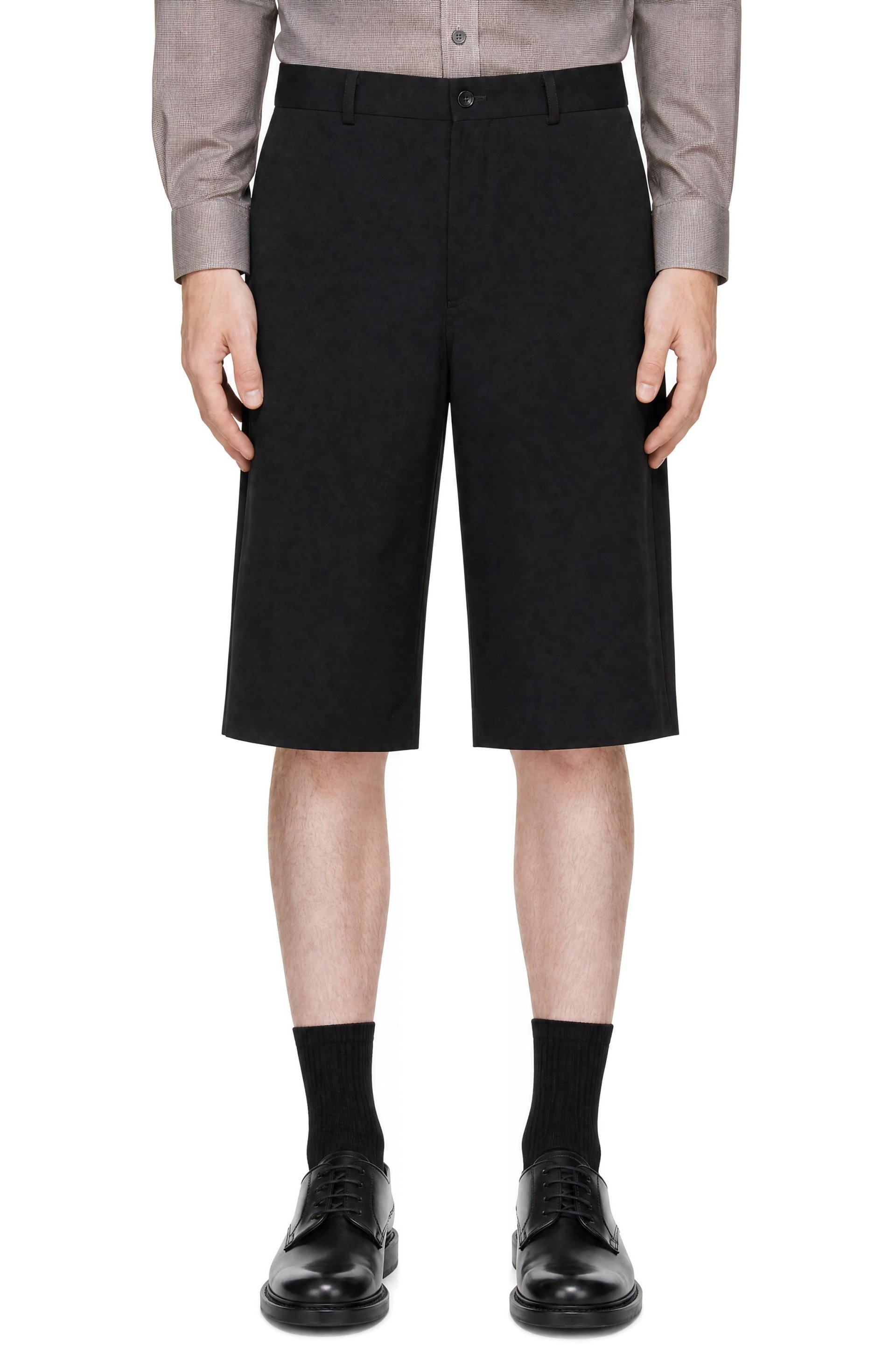 Comme des Garçons Homme Plus - Black Wool Gabardine Shorts