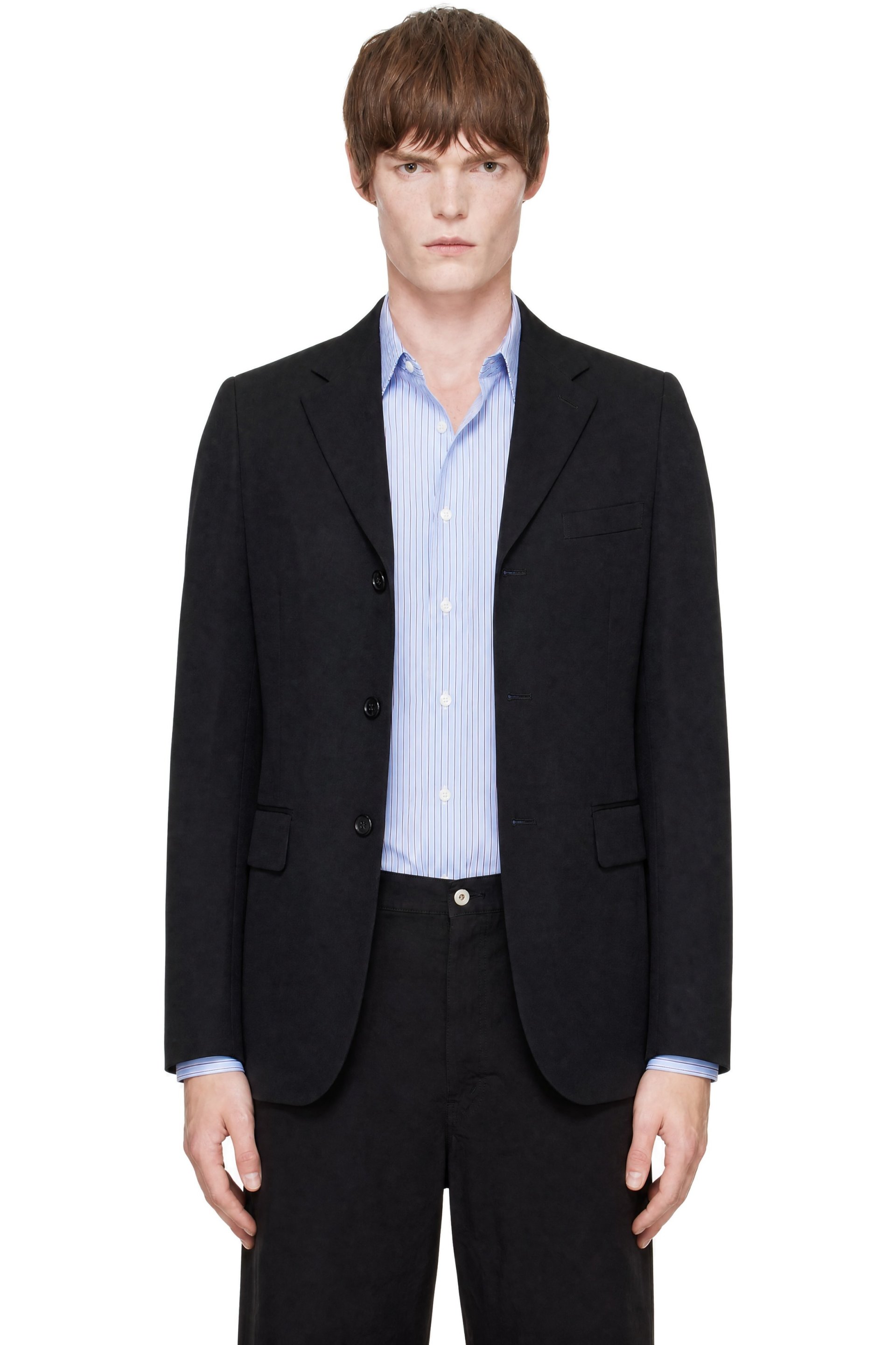 Comme des Garçons Homme Plus - Black Wool Gabardine Blazer