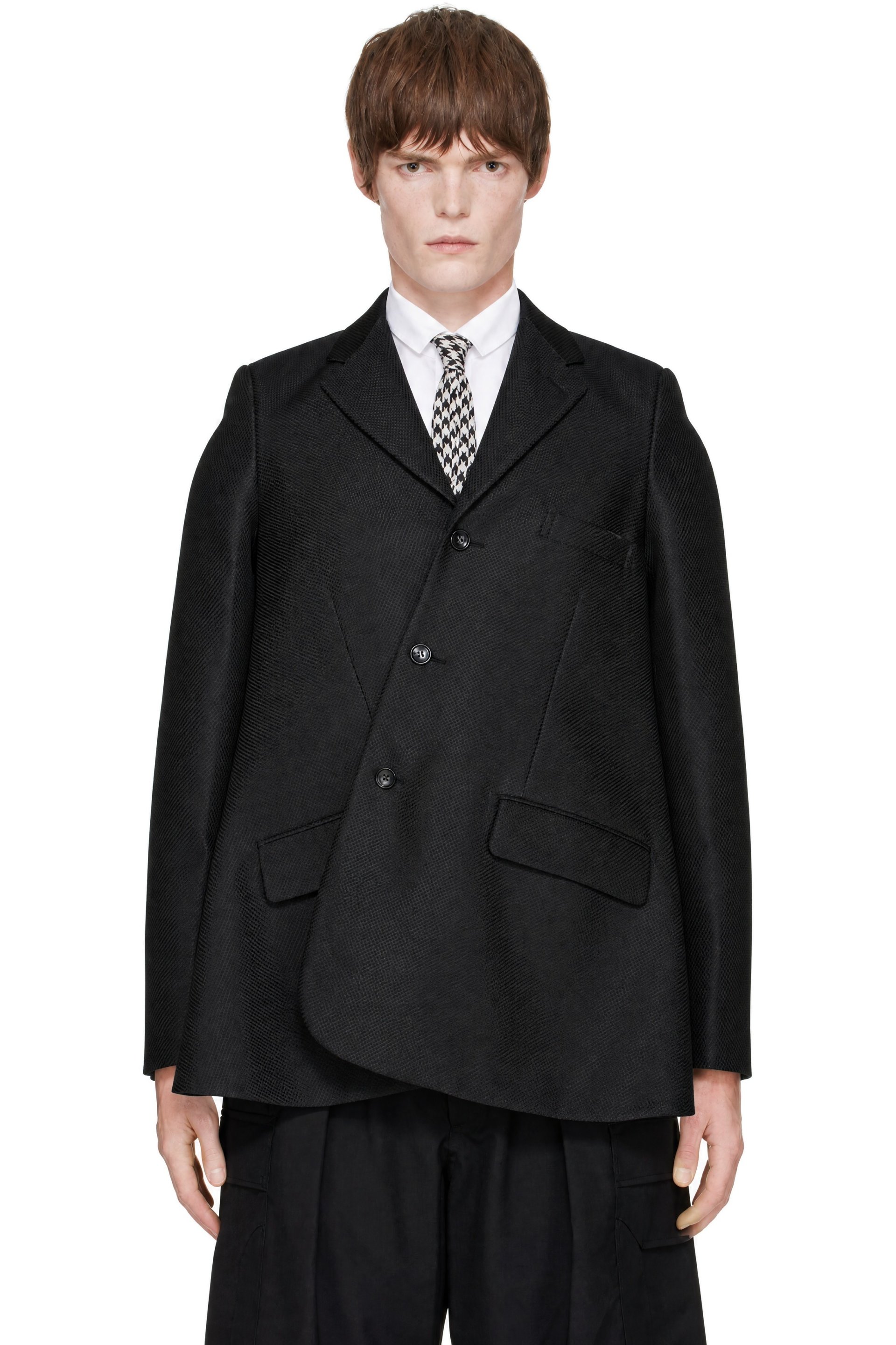 Comme des Garçons Homme Plus - Veston H Type noir en ratière