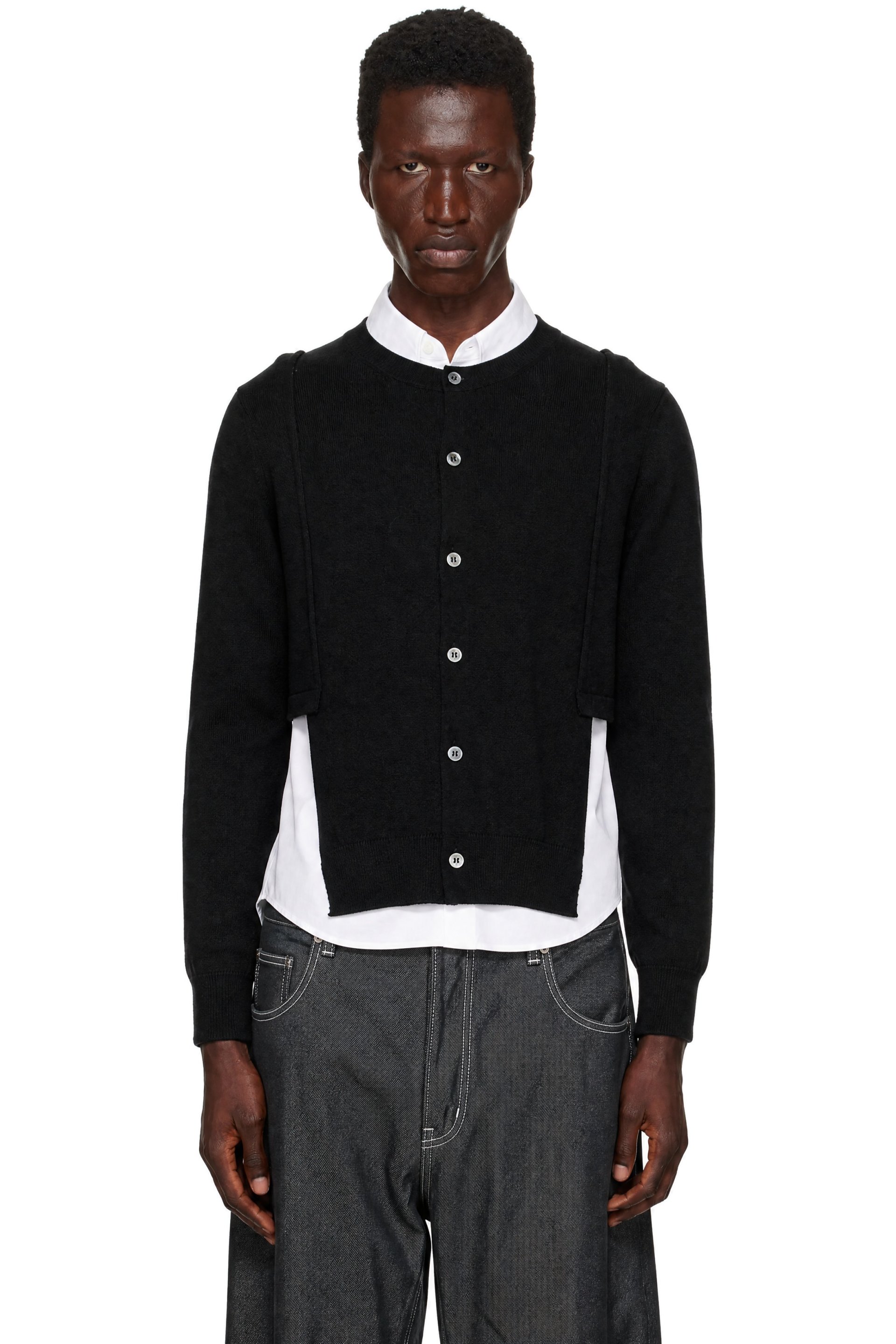 Comme des Garçons Homme Plus - Black Wool Cardigan