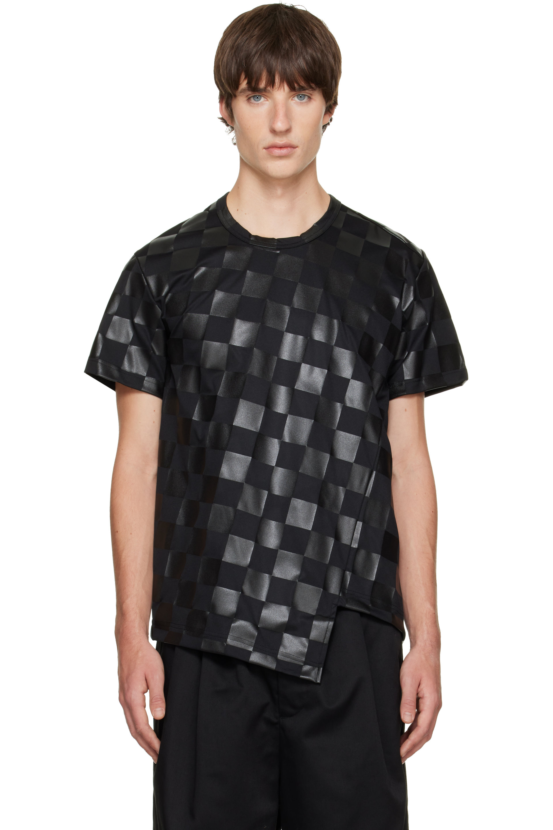 Comme des Garçons Homme Plus - Black Check T-shirt