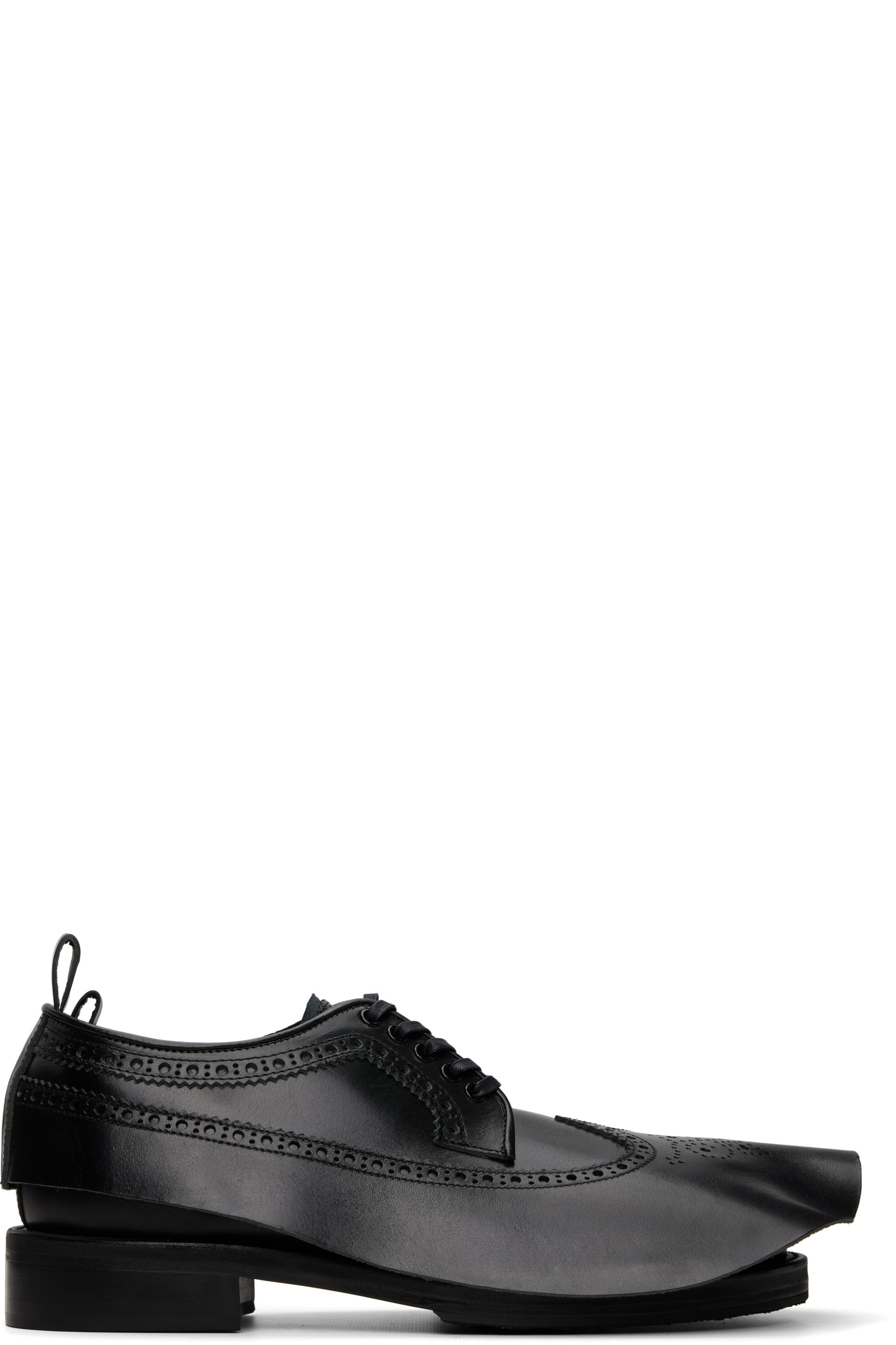 Comme des Garçons Homme Plus - Derbys noirs en cuir édition KIDS LOVE GAITE