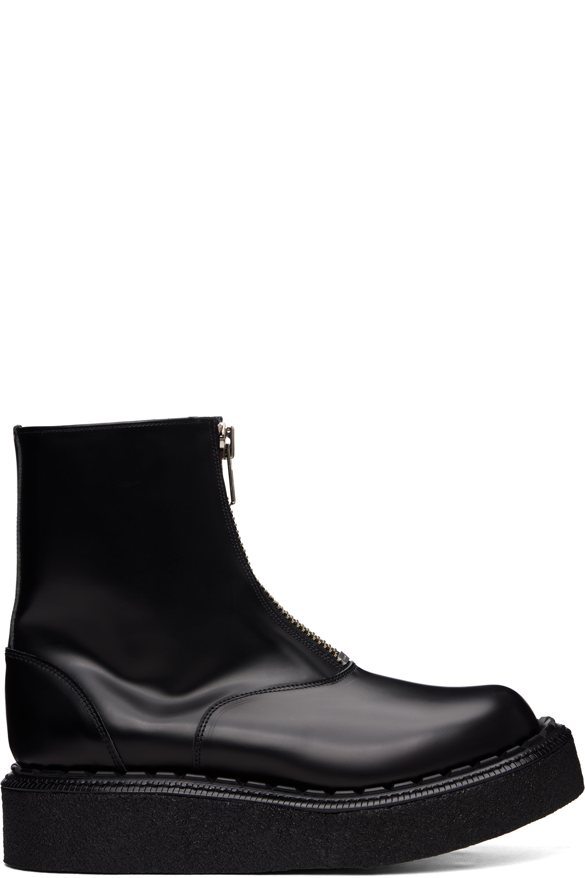Comme des Garçons Homme Plus - Black George Cox Edition Zip Front Boots