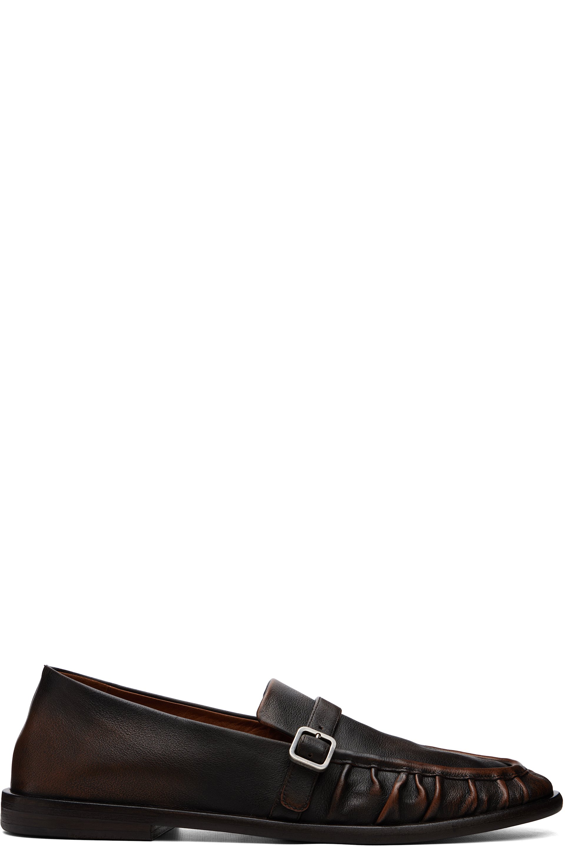 Marsèll - Brown Stesa Soft Pebbled Leather Loafers
