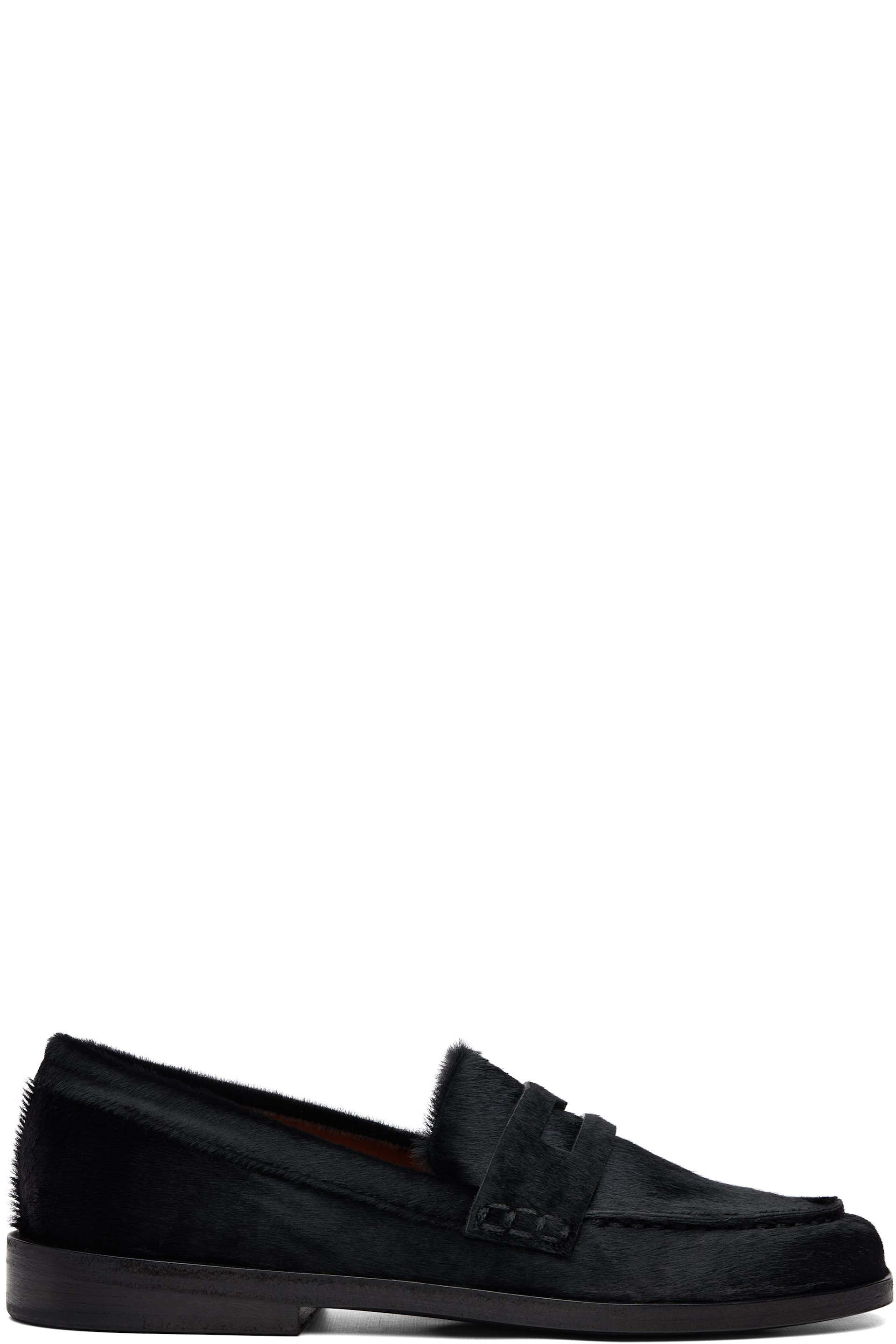Marsèll - Black Mocasso Short Hair Leather Loafers