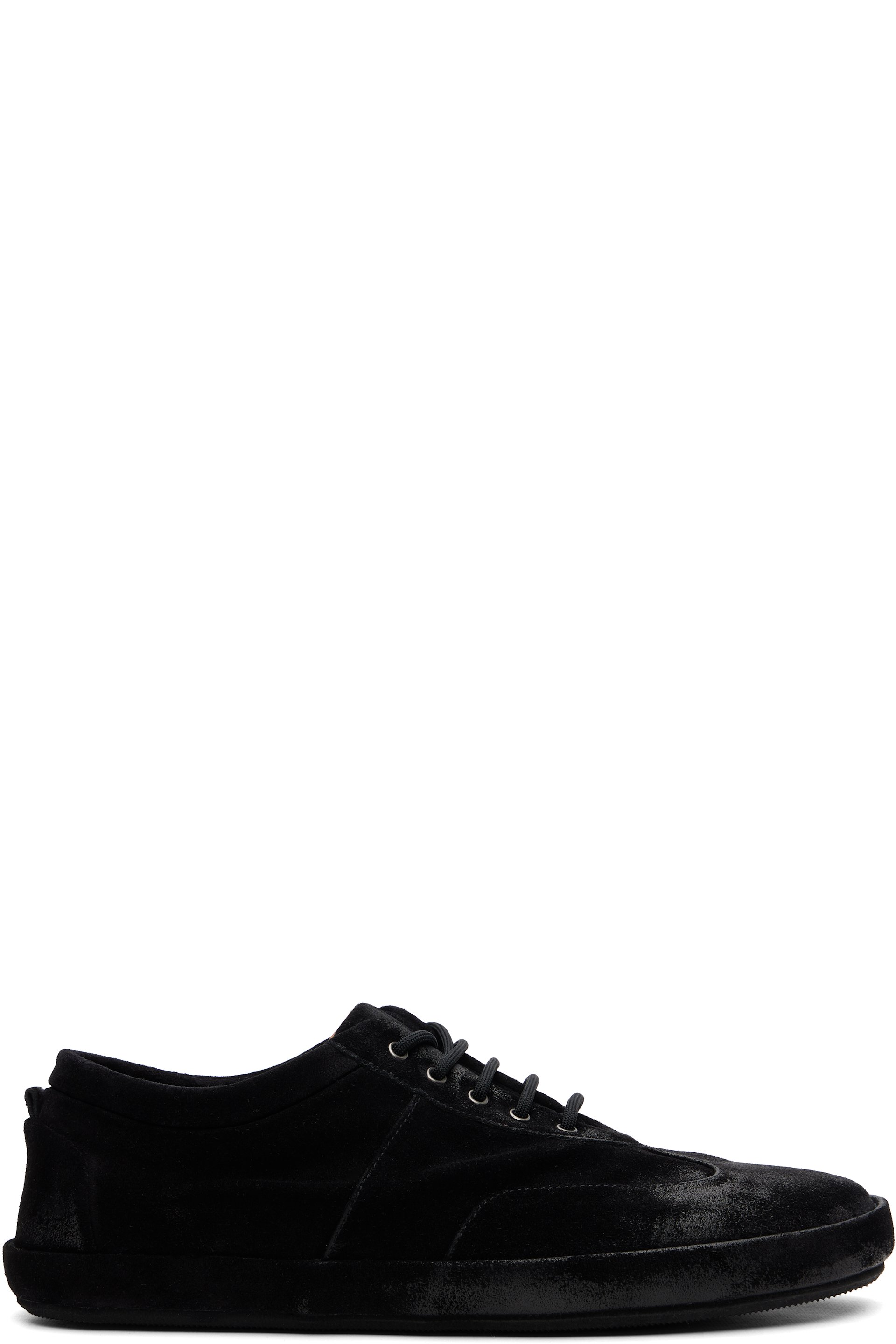 Marsèll - Black Scatopelle Suede Sneakers