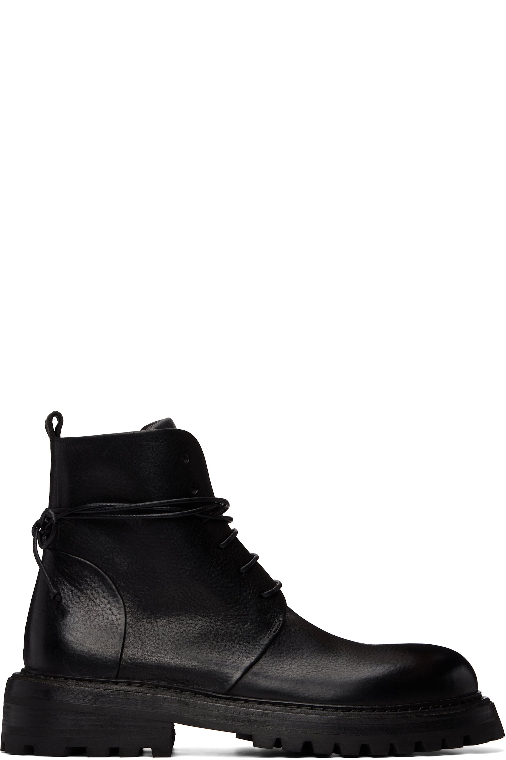 Marsèll - Black Carraucola Pebbled Leather Boots