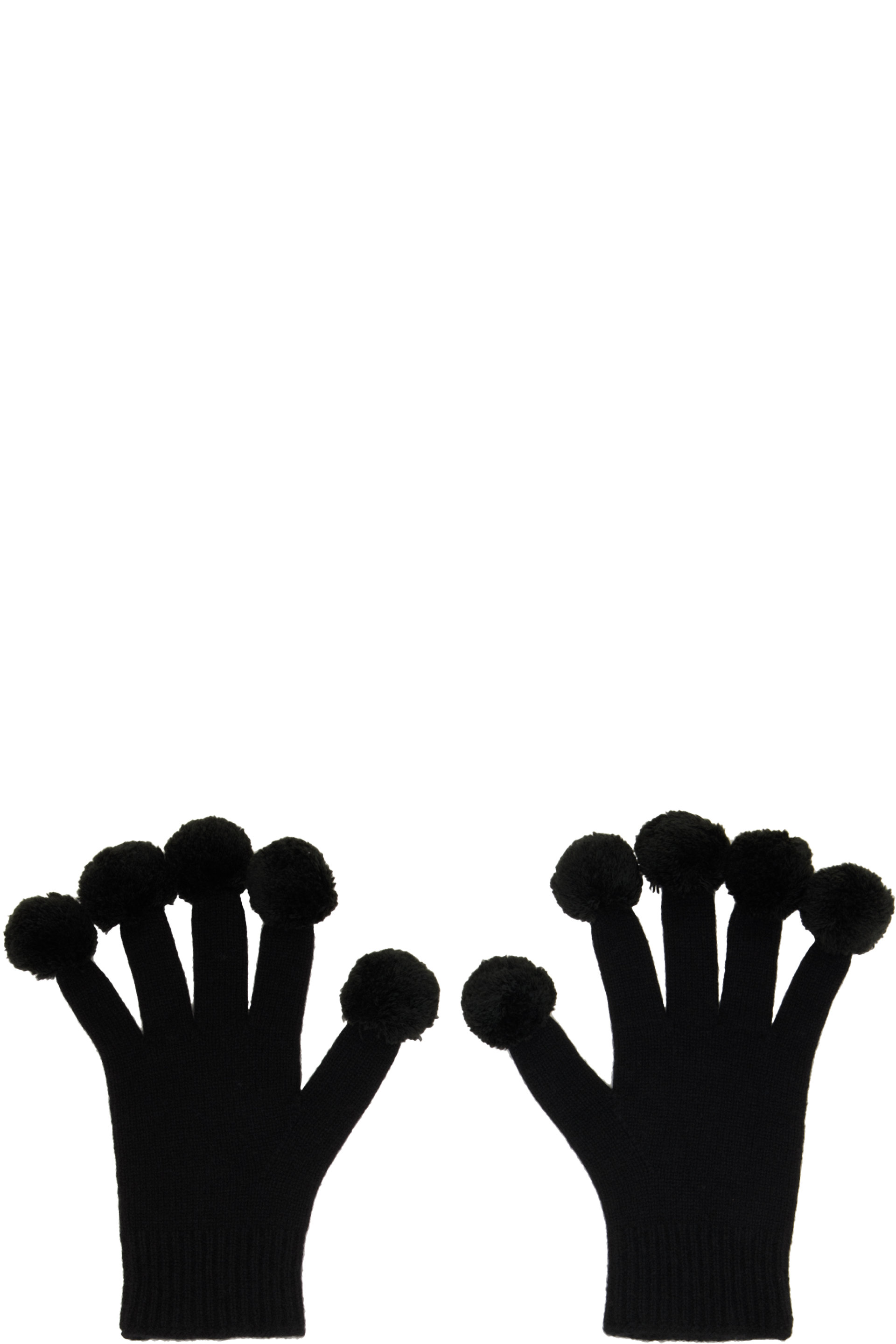 POST ARCHIVE FACTION (PAF) - Black Pom Pom Gloves