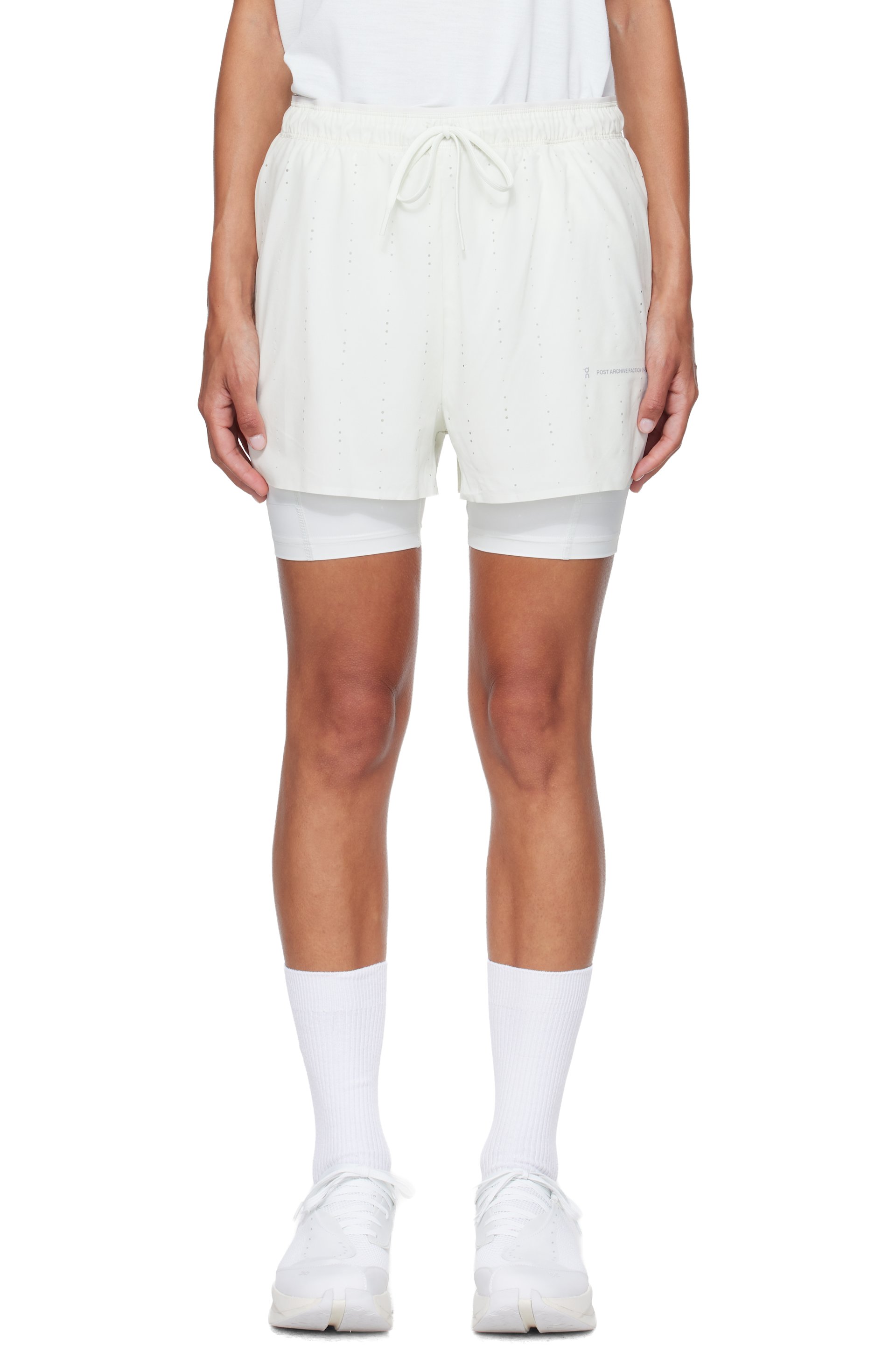 POST ARCHIVE FACTION (PAF) - Off-White On Edition Zero 2-In-1 Shorts