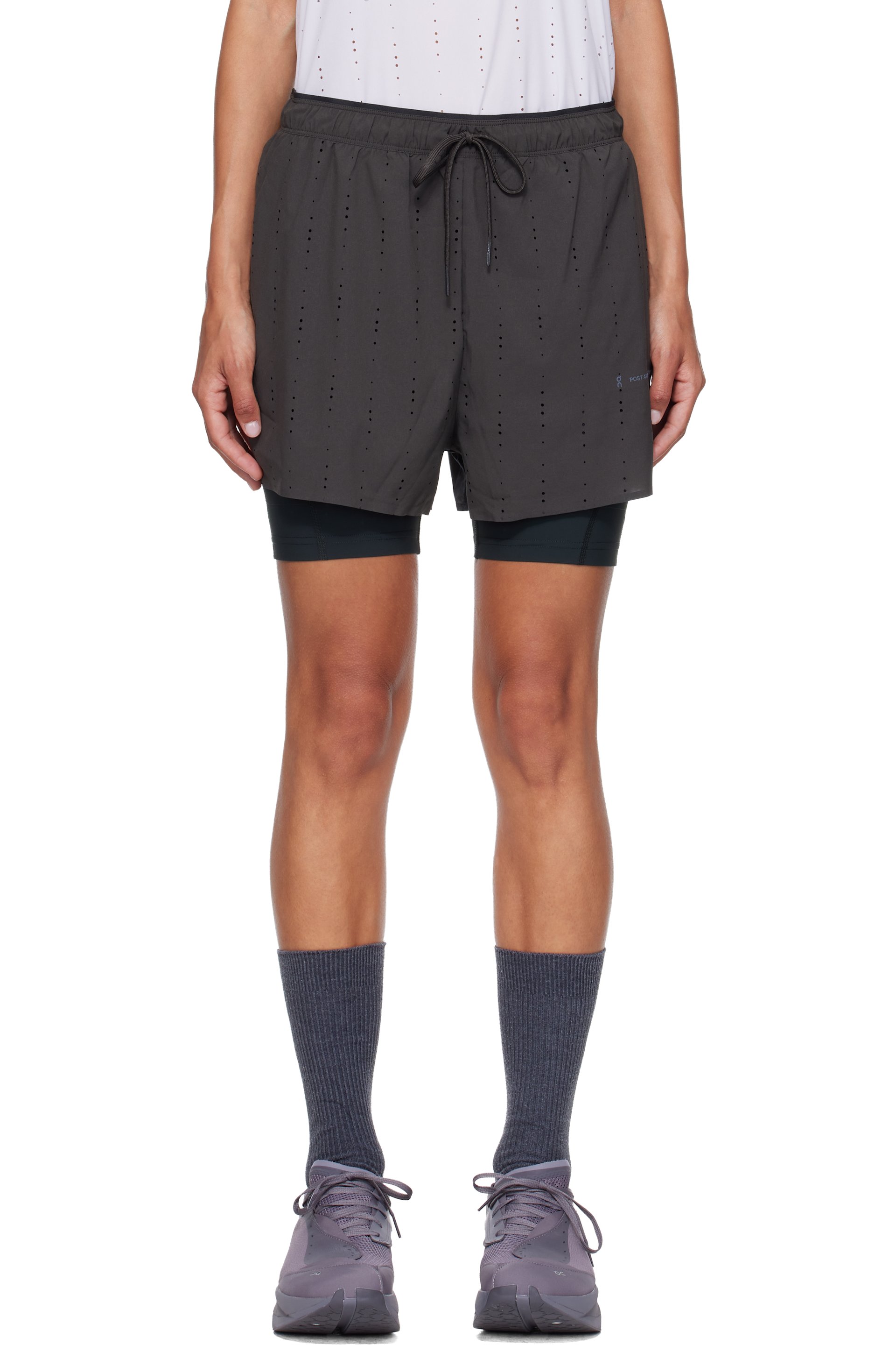 POST ARCHIVE FACTION (PAF) - Black On Edition Zero 2-In-1 Shorts