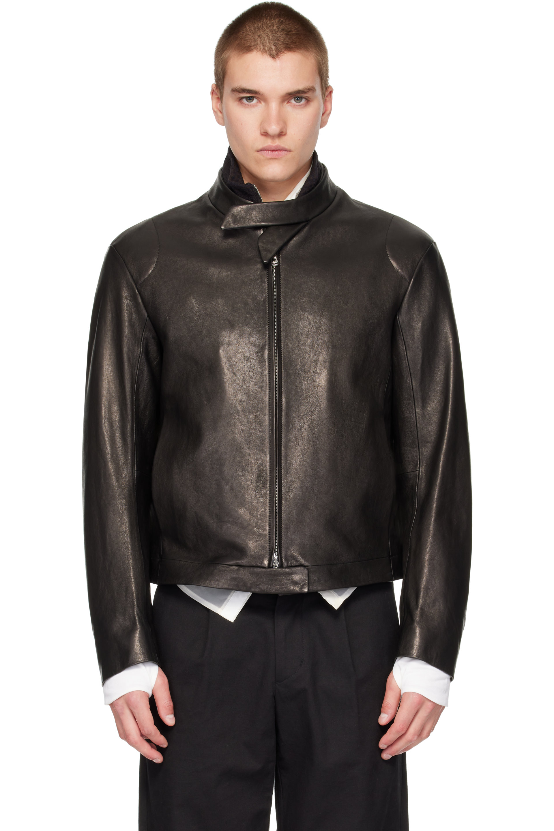 POST ARCHIVE FACTION (PAF) - Black Rider Leather Jacket