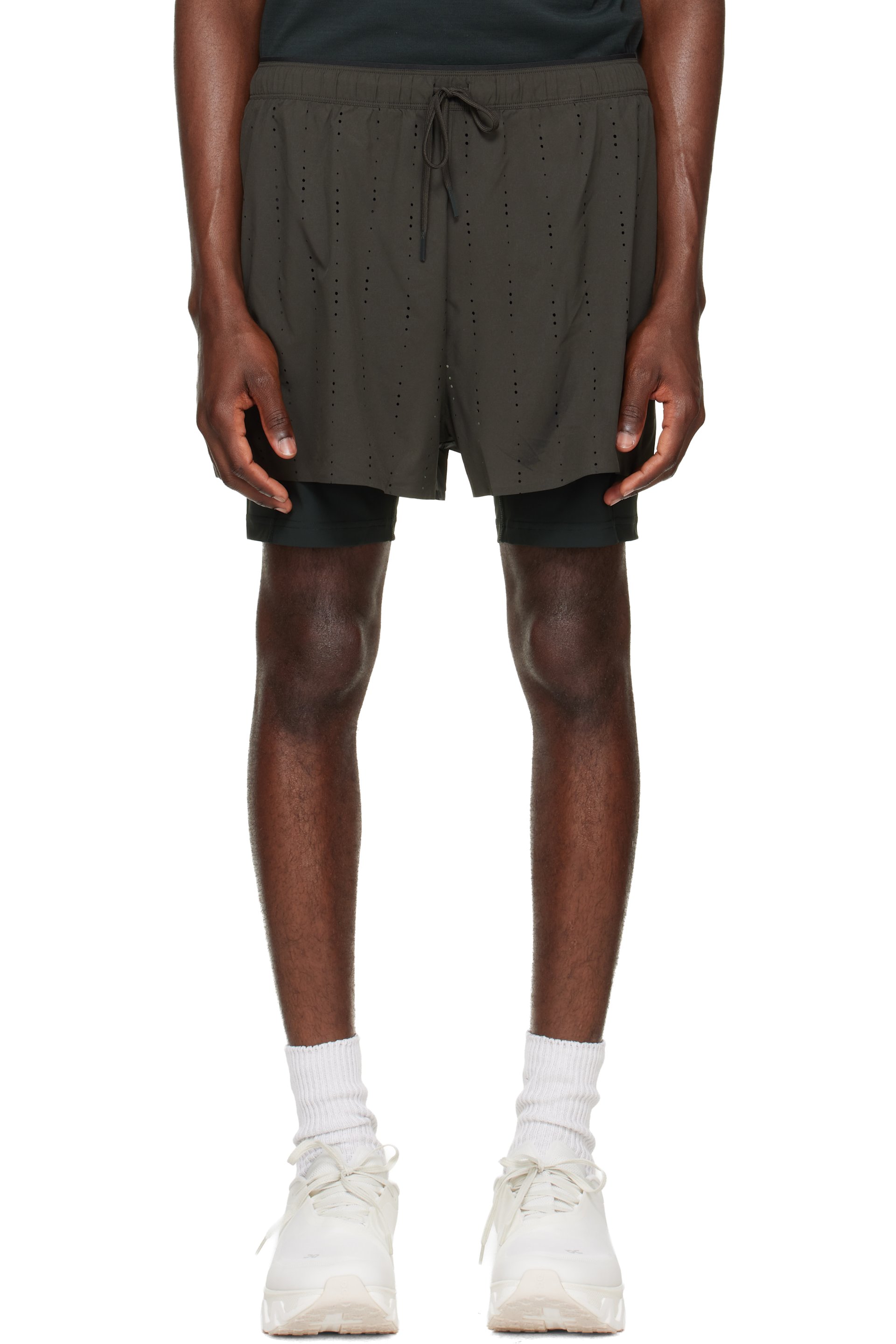 POST ARCHIVE FACTION (PAF) - Black On Edition Zero 2-in-1 Shorts
