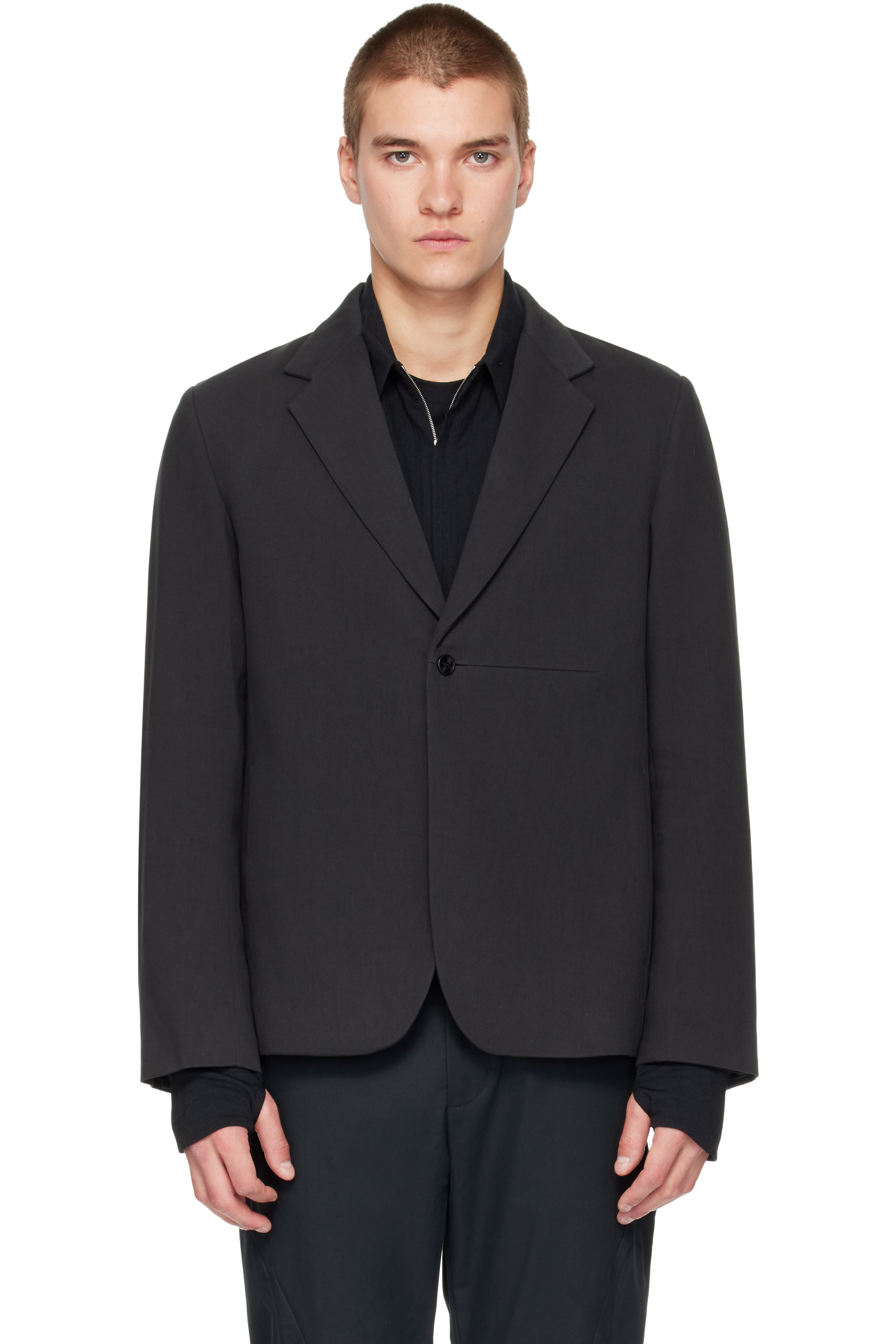 POST ARCHIVE FACTION (PAF) - Black New Classic Blazer