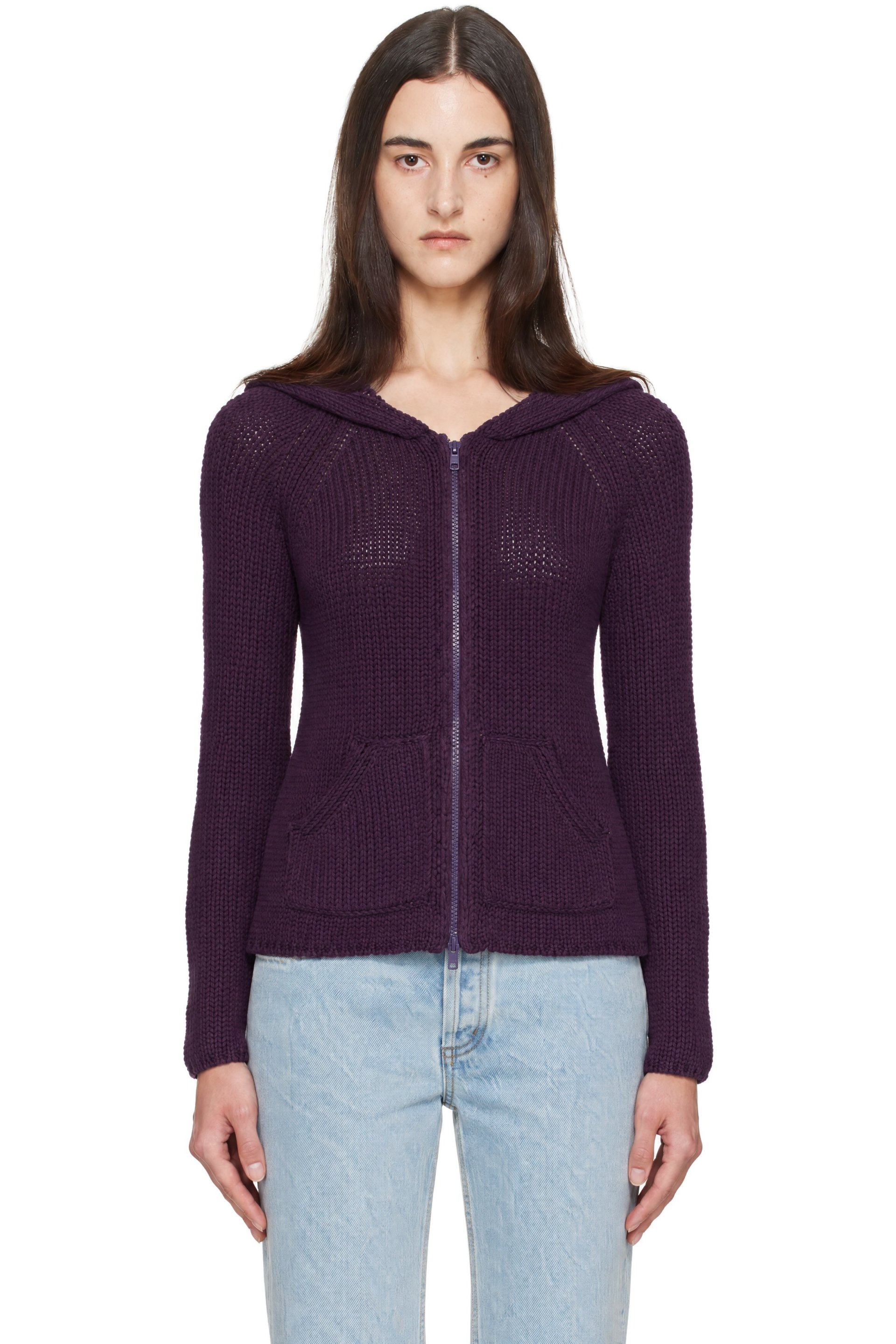Still Here - Purple Bear Zip Up Hoodie
