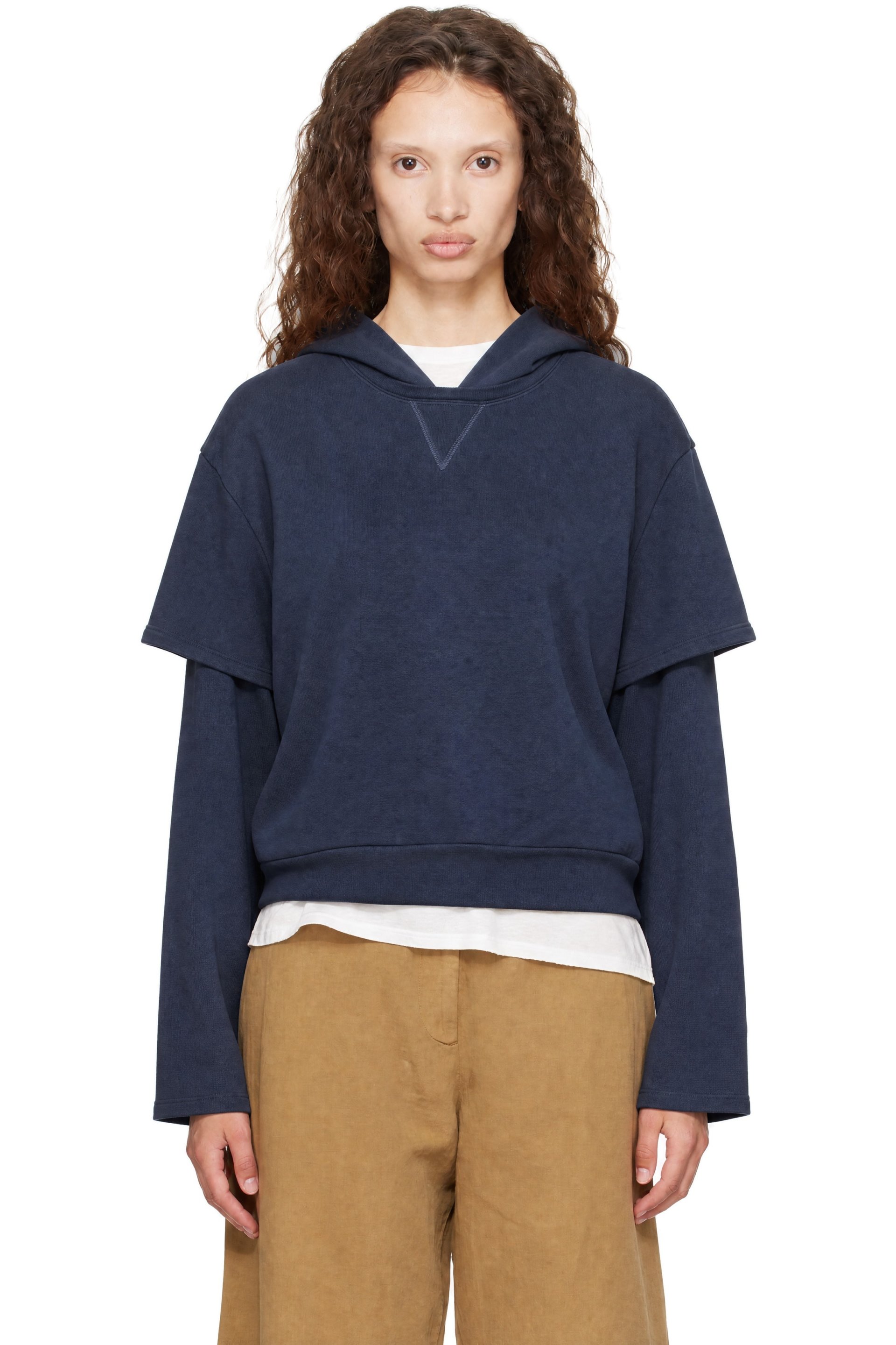 Still Here - Navy 2Tee Sweatshirt Hoodie