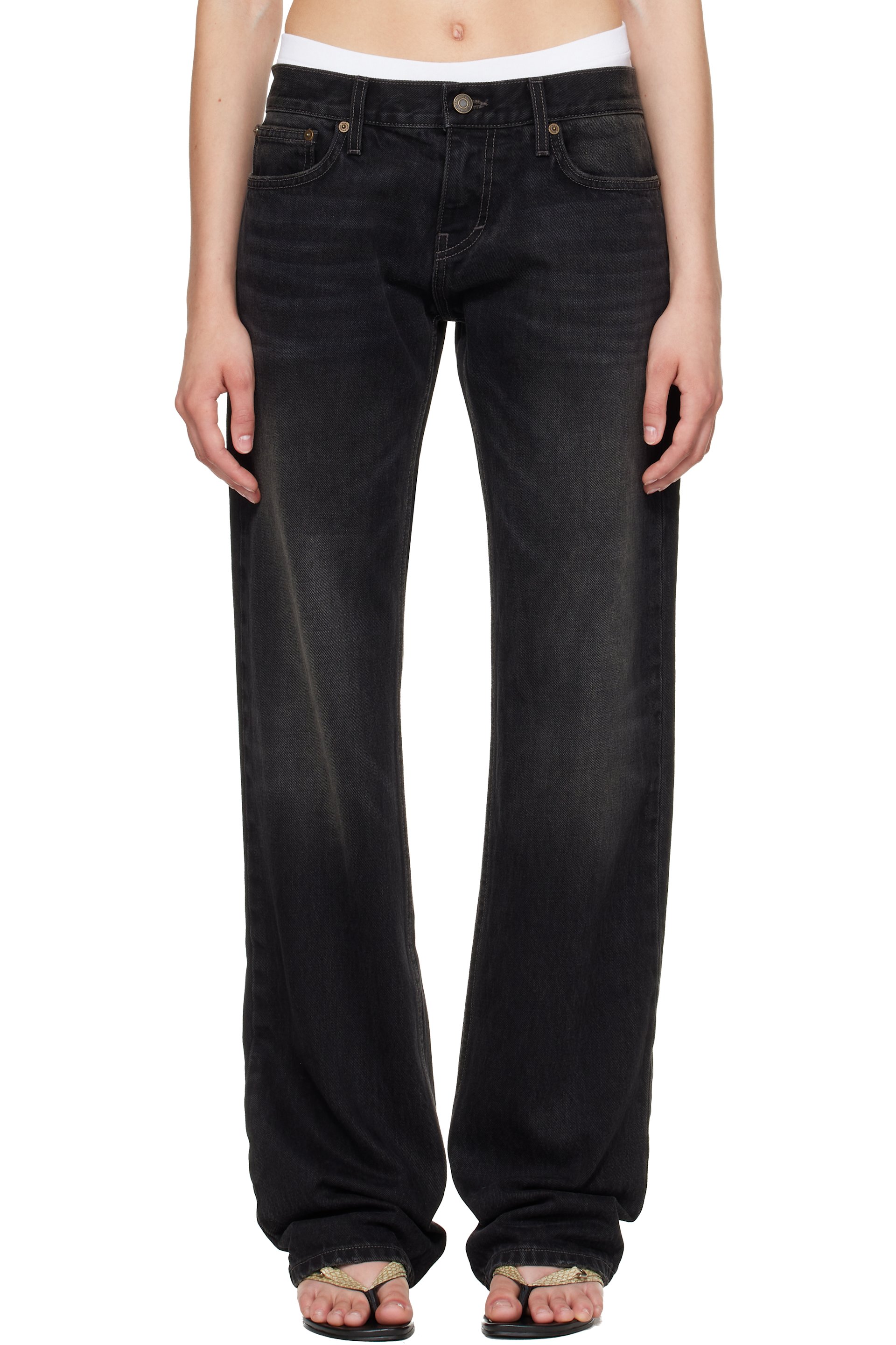 Raimundo Langlois - Black Slim Straight Jeans