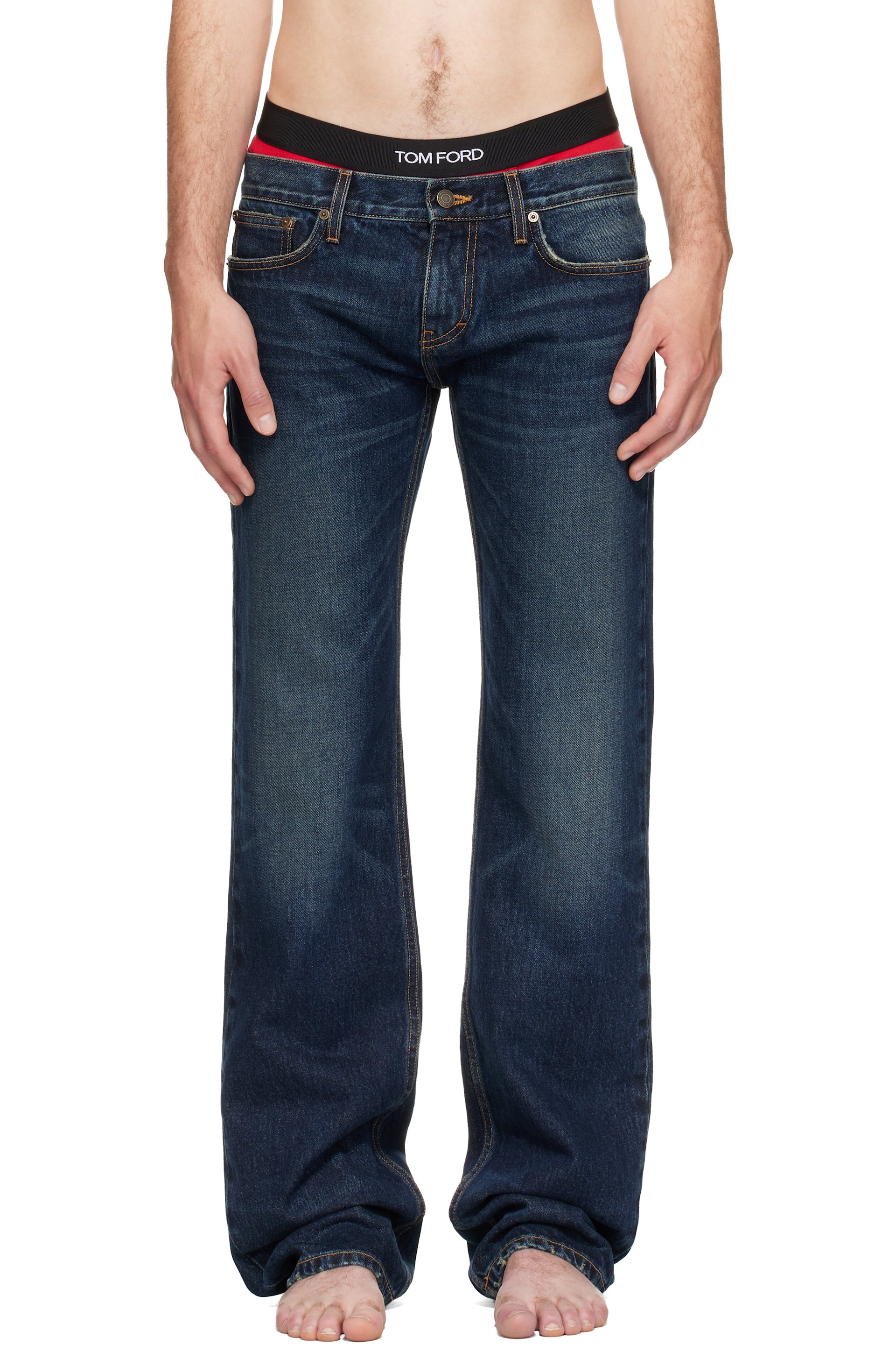 Raimundo Langlois - Indigo Slim Straight Jeans