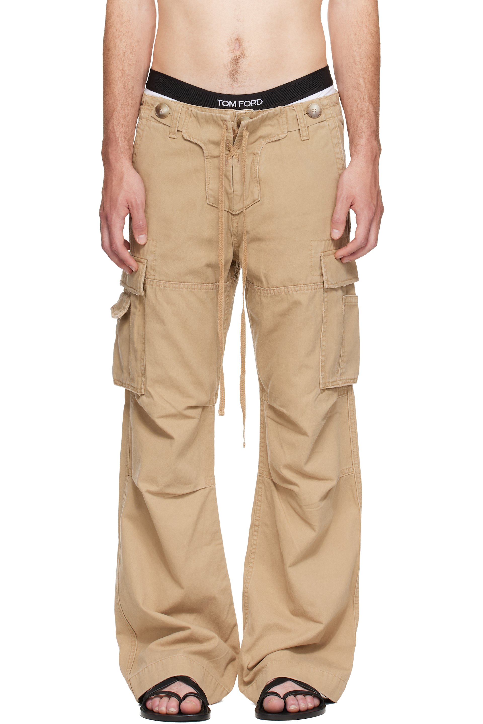 Raimundo Langlois - Beige Double Fly Cargo Pants