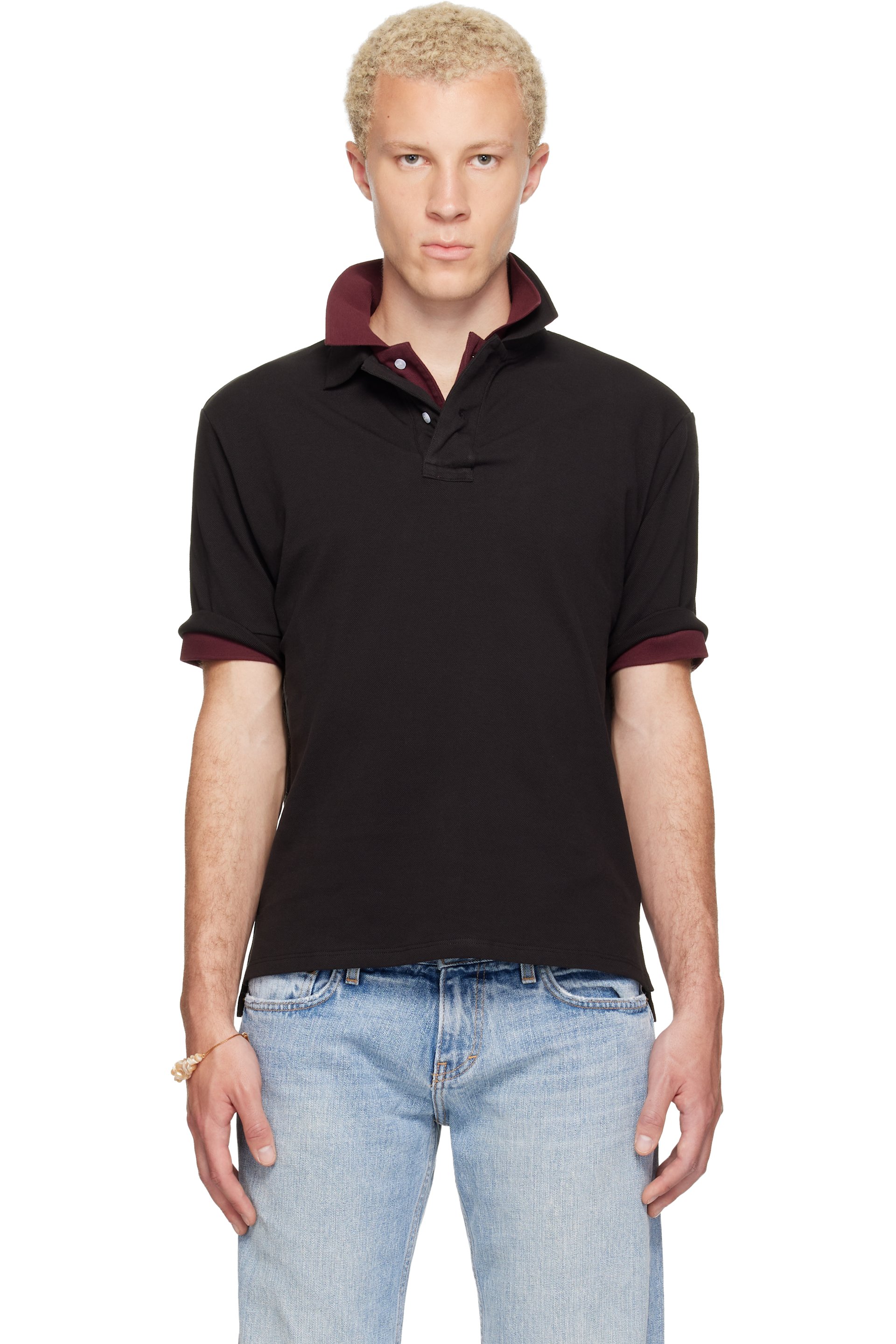 Raimundo Langlois - Black Layered Polo