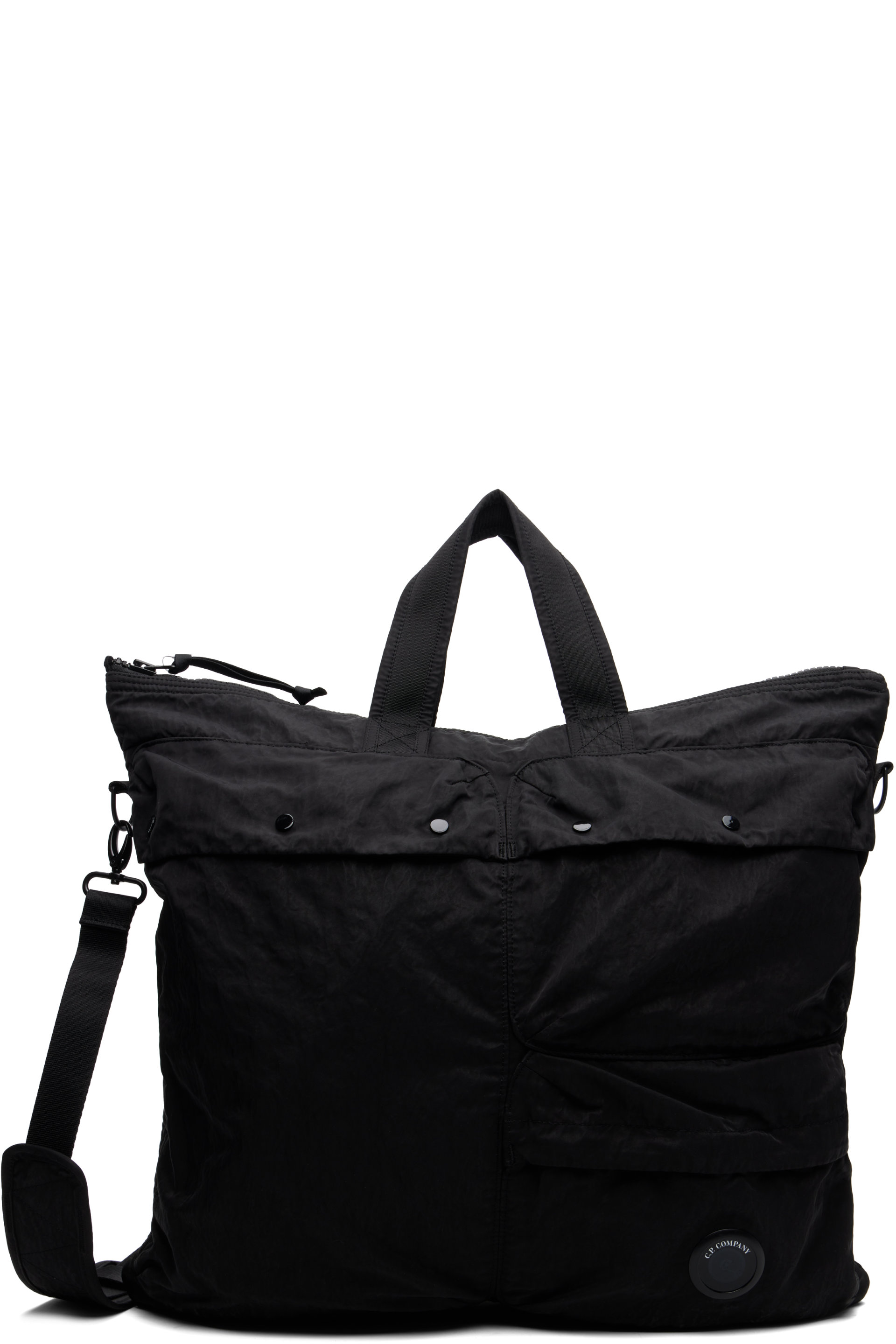 C.P. Company - Black Nylon B Lens Tote