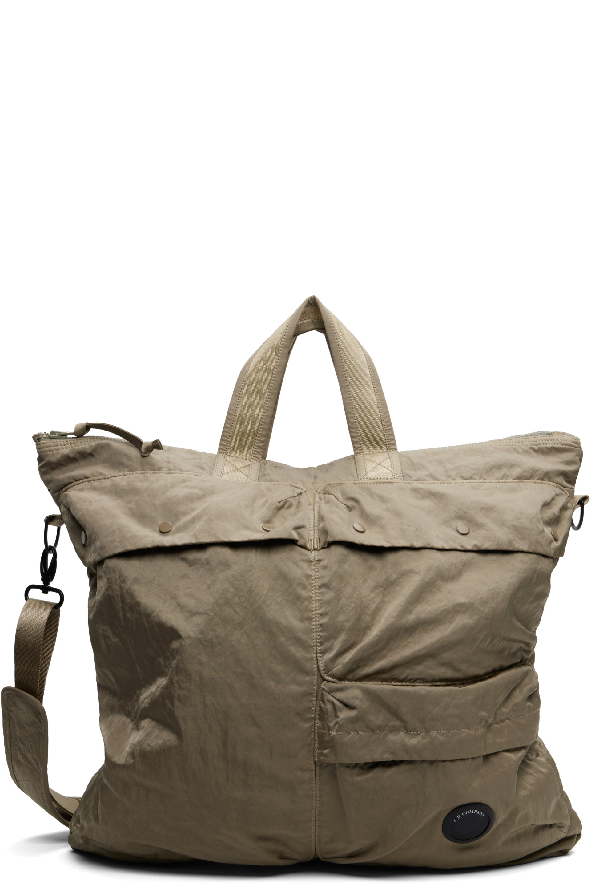 C.P. Company - Khaki Nylon B Lens Tote